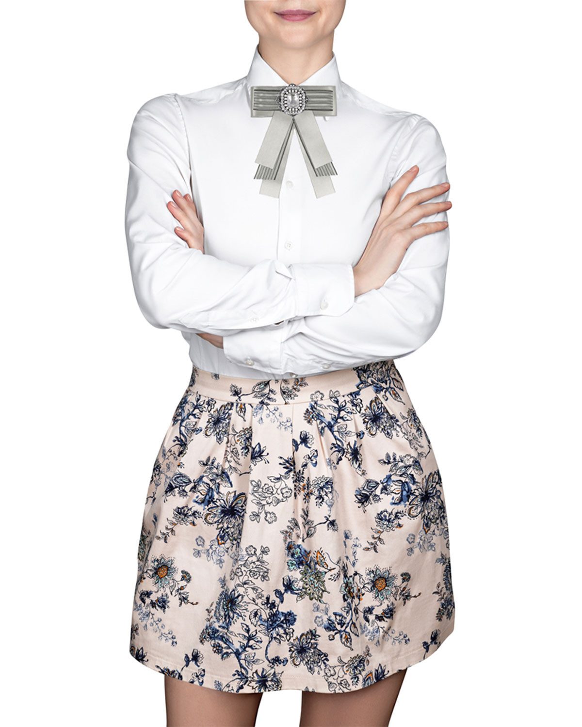 Trachtenland Brosche Brosche Barock Schleife mit Streifen und Schmuckst günstig online kaufen