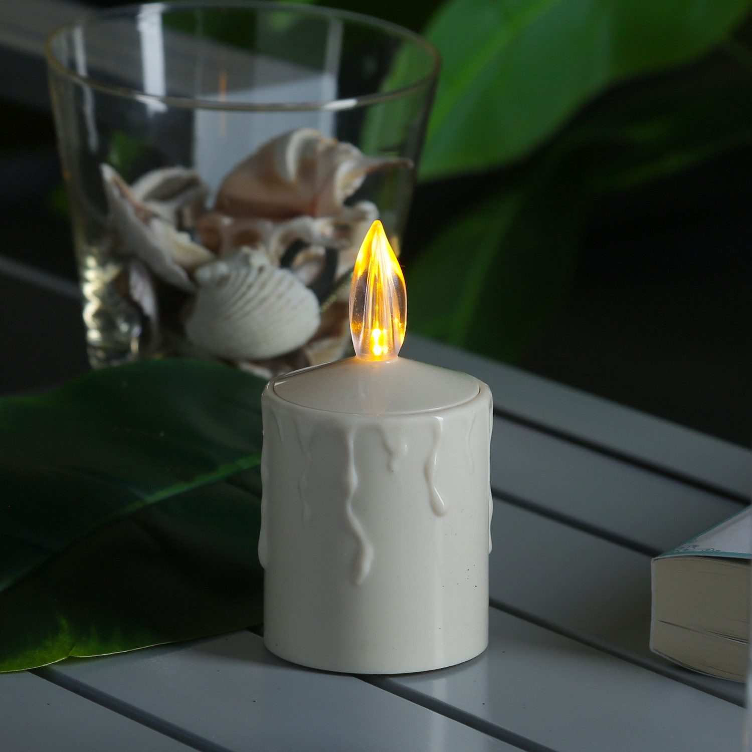 MARELIDA LED-Kerze Grabkerze Grablicht für Laternen H: 11,5cm Sensor bis 50 günstig online kaufen