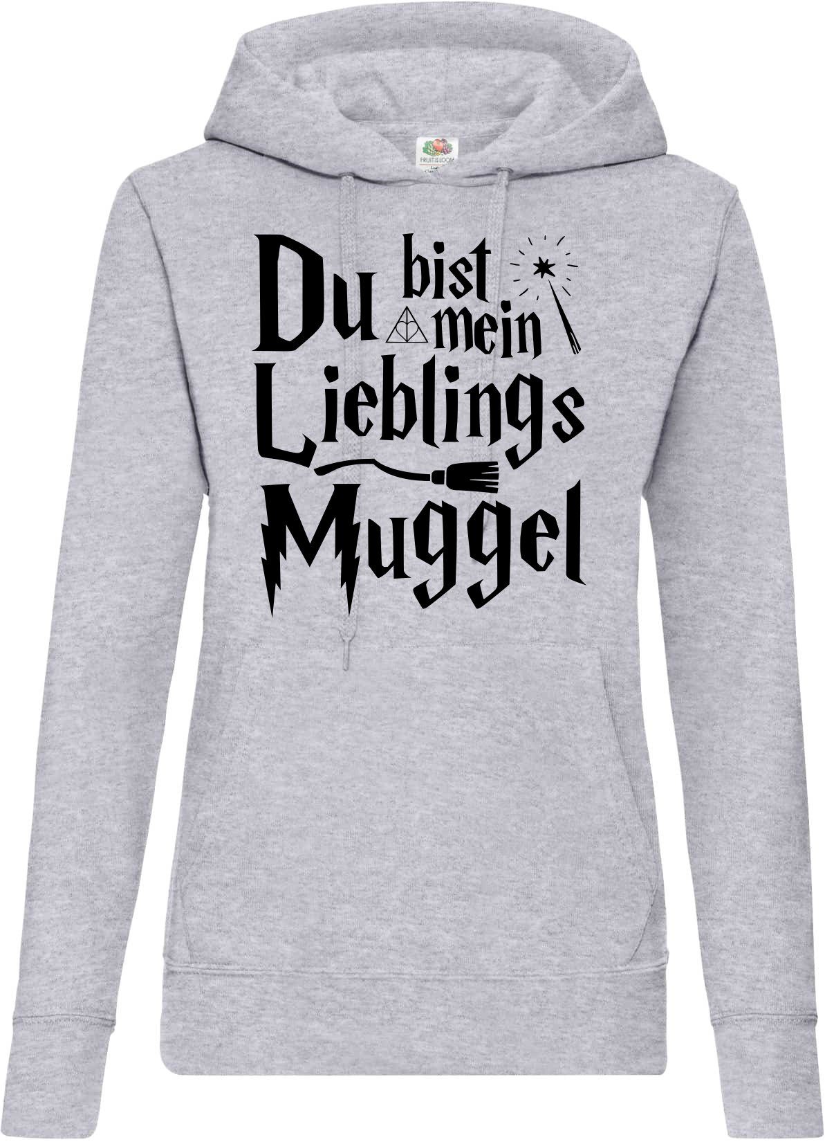 Youth Designz Kapuzenpullover Du Bist Mein LieblingsMuggel Spruch