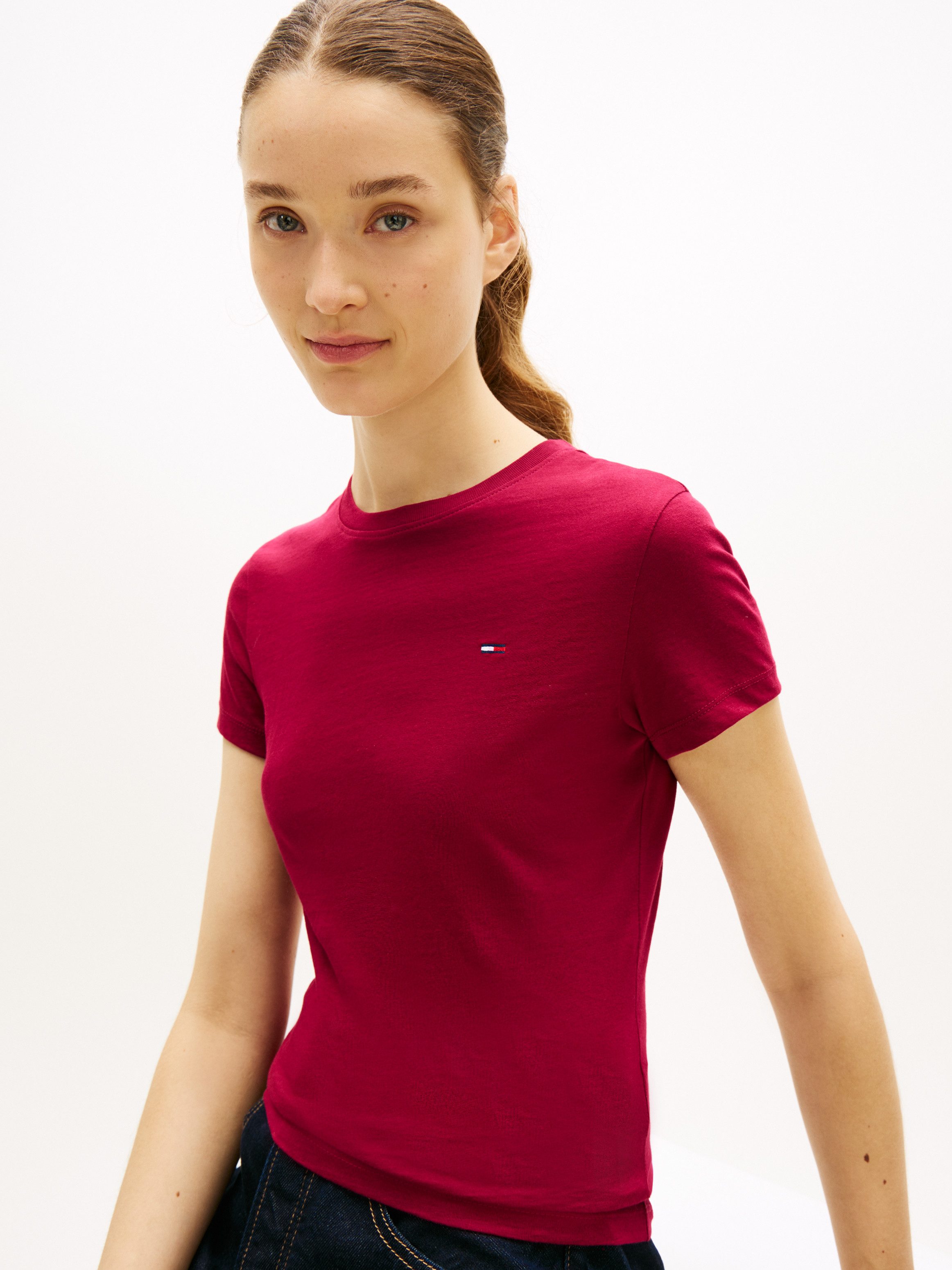 Tommy Jeans Kurzarmshirt TJW 3PACK C-NECK TEE (Packung, 3-tlg., 3er-Pack) Slim, unifarbenes Design