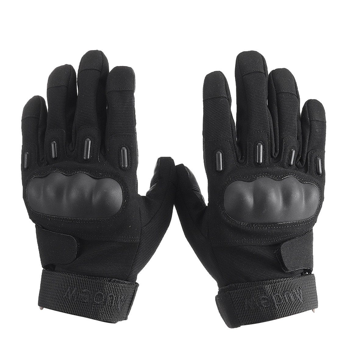 AUDEW Motorradhandschuhe Vollfinger Handschuhe Leder, Touchscreen Design | Motorradhandschuhe