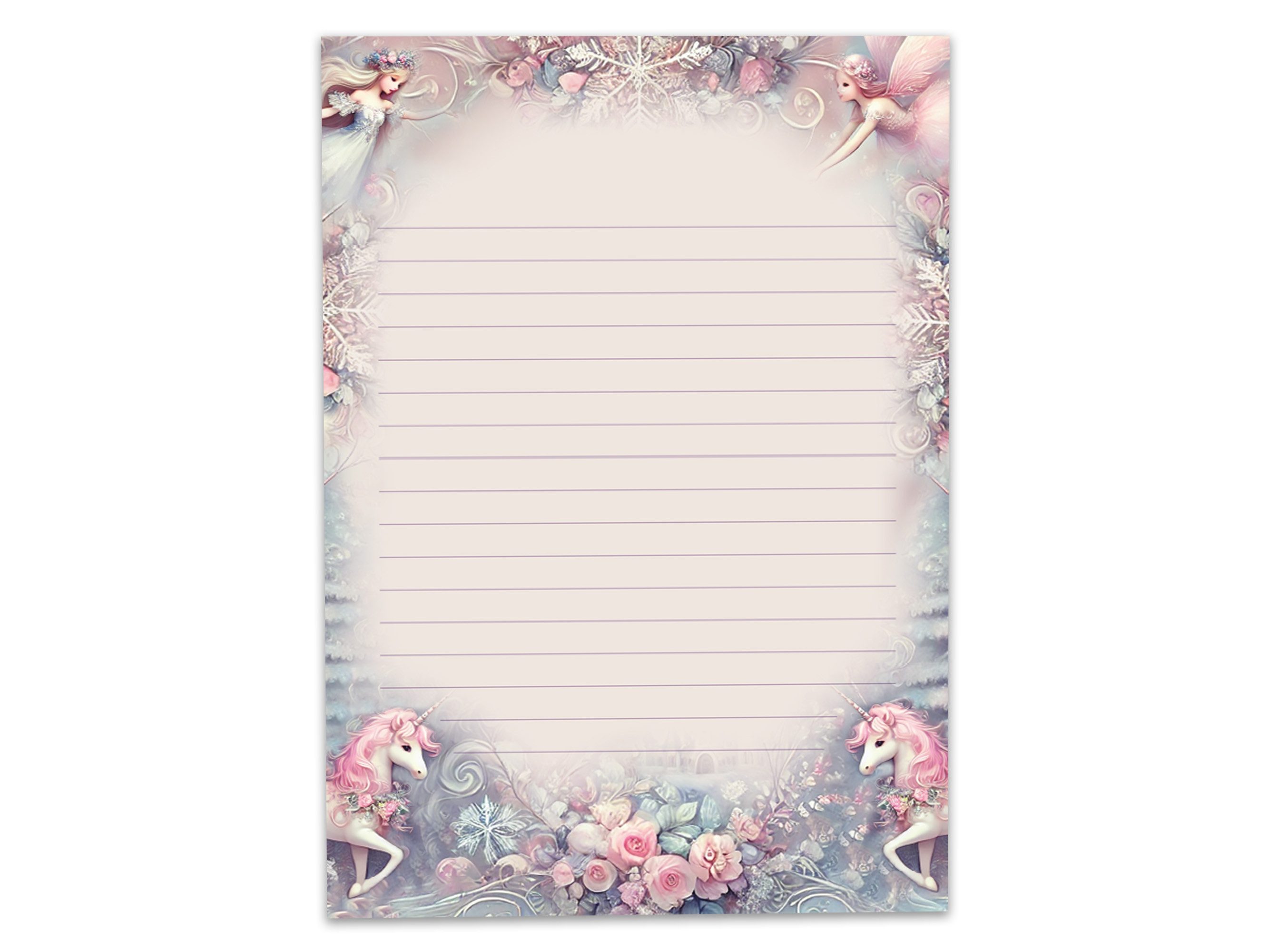 LIMONIA Briefpapier Set Kinder Briefblock A5 mit Umschlägen Notizblock Weihnachten, Weihnachtsbriefpapier, Weihnachtsgrüße, Geschenk Idee