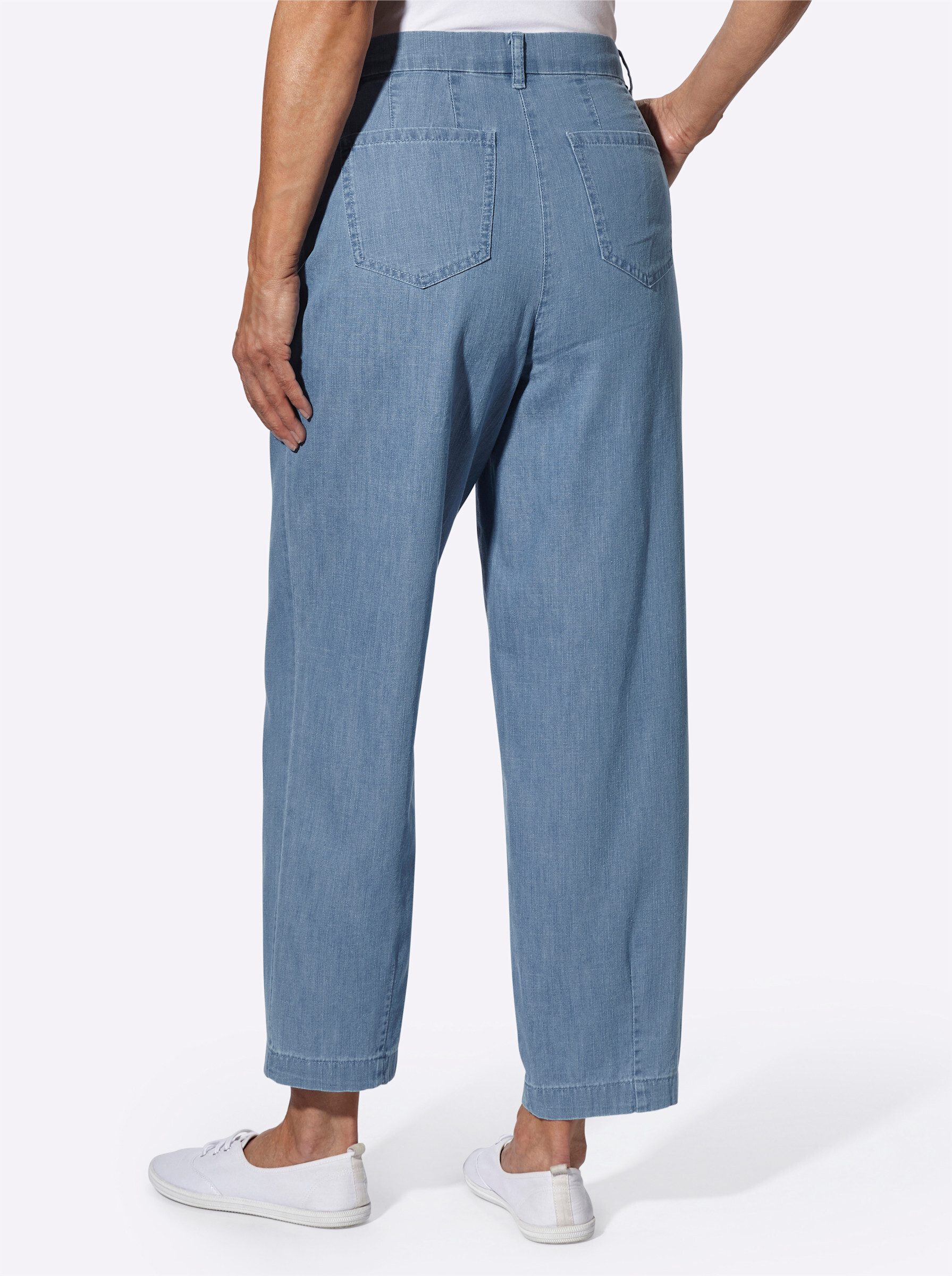 Sieh an! Bequeme Jeans 7/8-Jeans erhöht