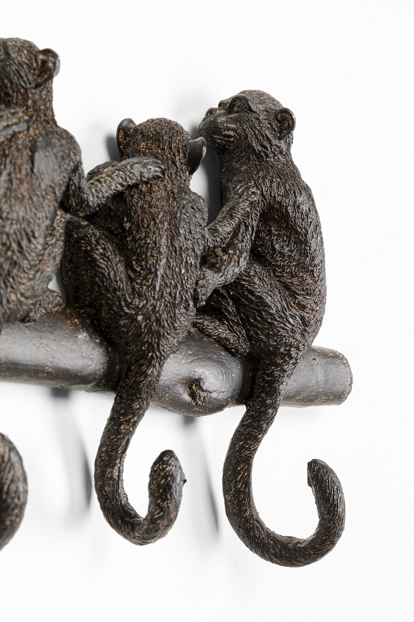 Kare Design Wandgarderobe Monkey Family, mit 4 Haken