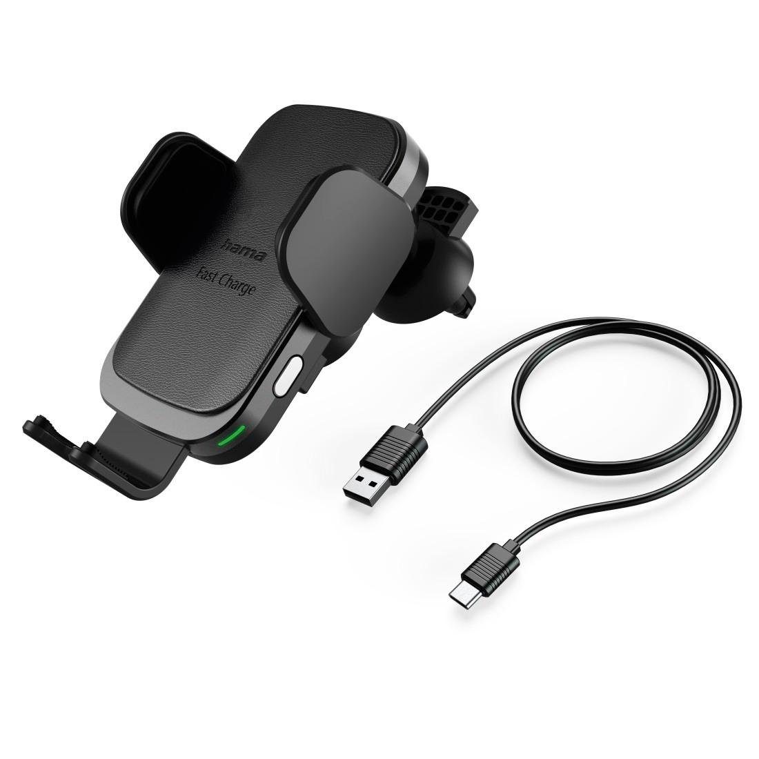 Hama Kfz Handy Ladegerät "FC10 Motion", 10 W, kabellos, QI Charge, Schwarz Smartphone-Ladegerät