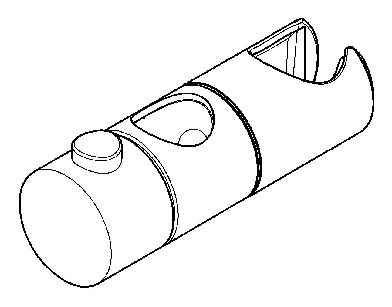 Grohe Brausehalter Euphoria / Grohtherm 1000 / Tempesta Neu, Tempesta / Euphoria Gleitelement - Chrom