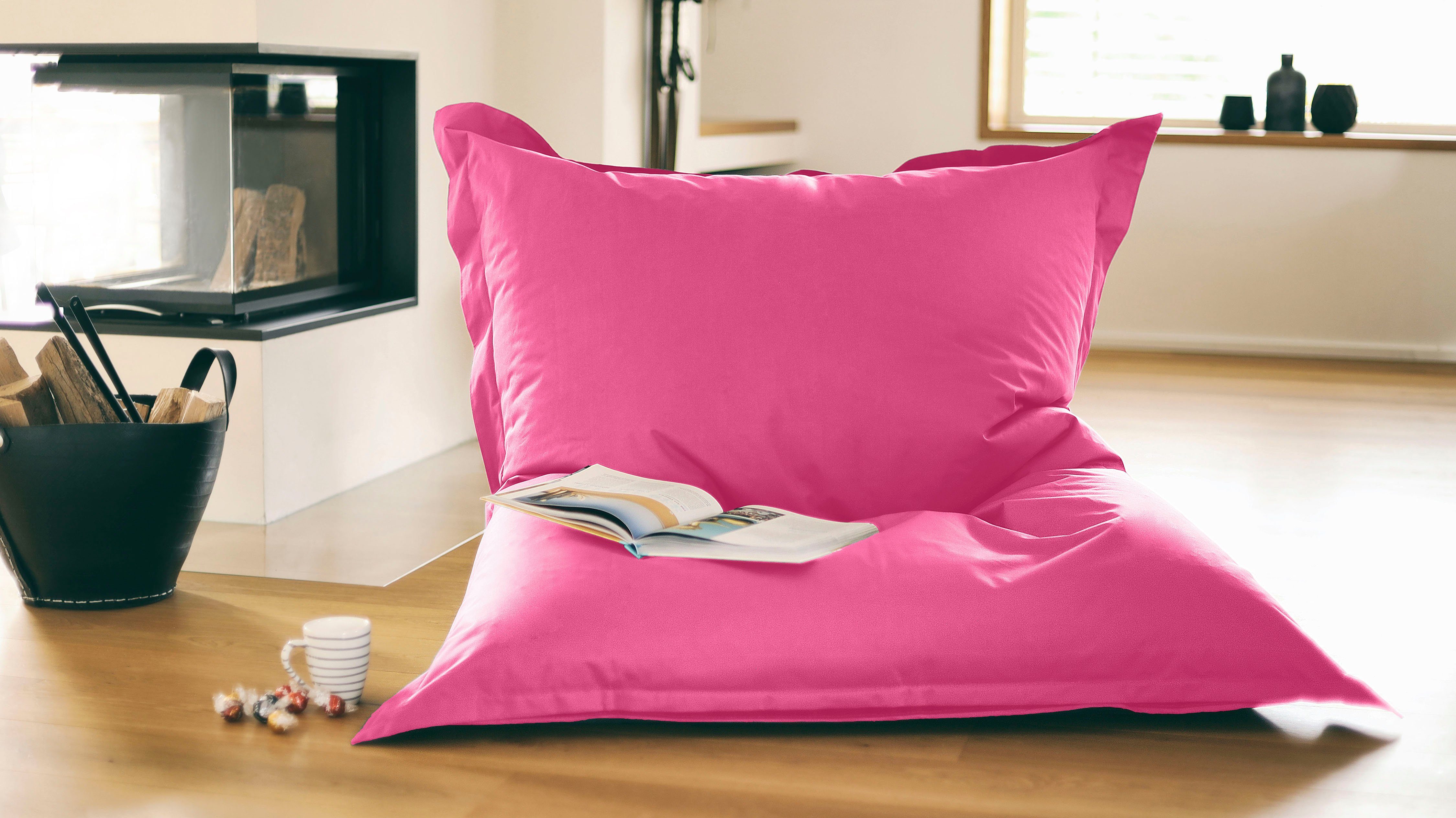KiNZLER Sitzsack XXL Outdoorfähig (1 St), Uni Farben, Outdoor geeignet, ideal im Wohnzimmer & Kinderzimmer