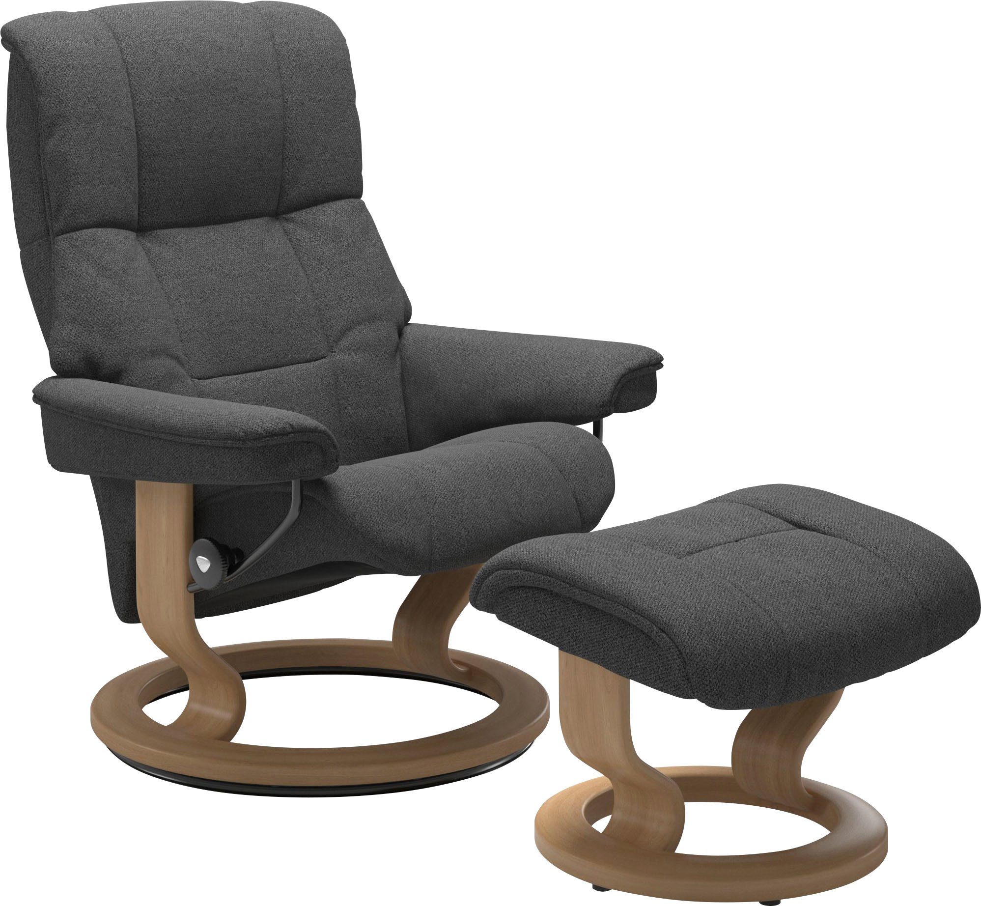 Lieferung am nächsten Tag Base, Größe L, mit Relaxsessel Relaxsessel Hocker), Stressless® mit Mayfair Classic S, & mit M Gestell Eiche (Set, Hocker,