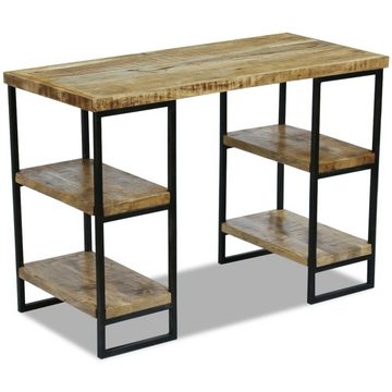 furnicato Schreibtisch Büroschreibtisch Mangoholz 110×50×76 cm