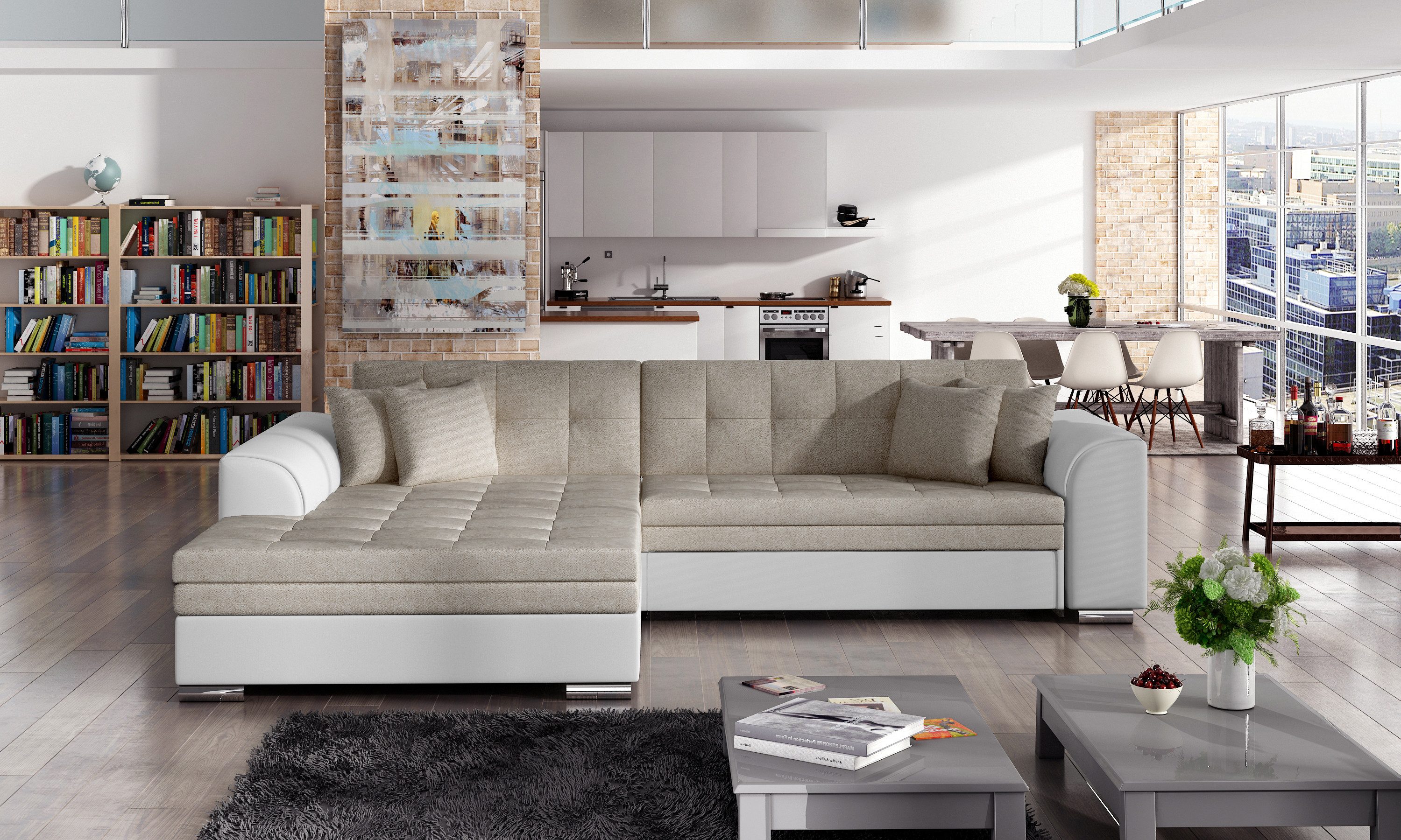 Beige | Korpus: Weiß