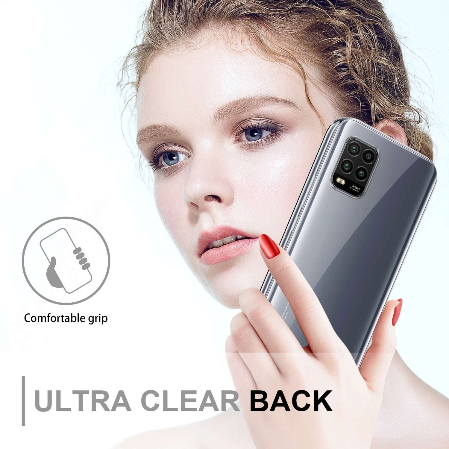 Cadorabo Handyhülle für Xiaomi Mi 10 LITE Hülle Xiaomi Mi 10 LITE, Flexible Case Handy Schutzhülle - Hülle - Back Cover 360° Grad