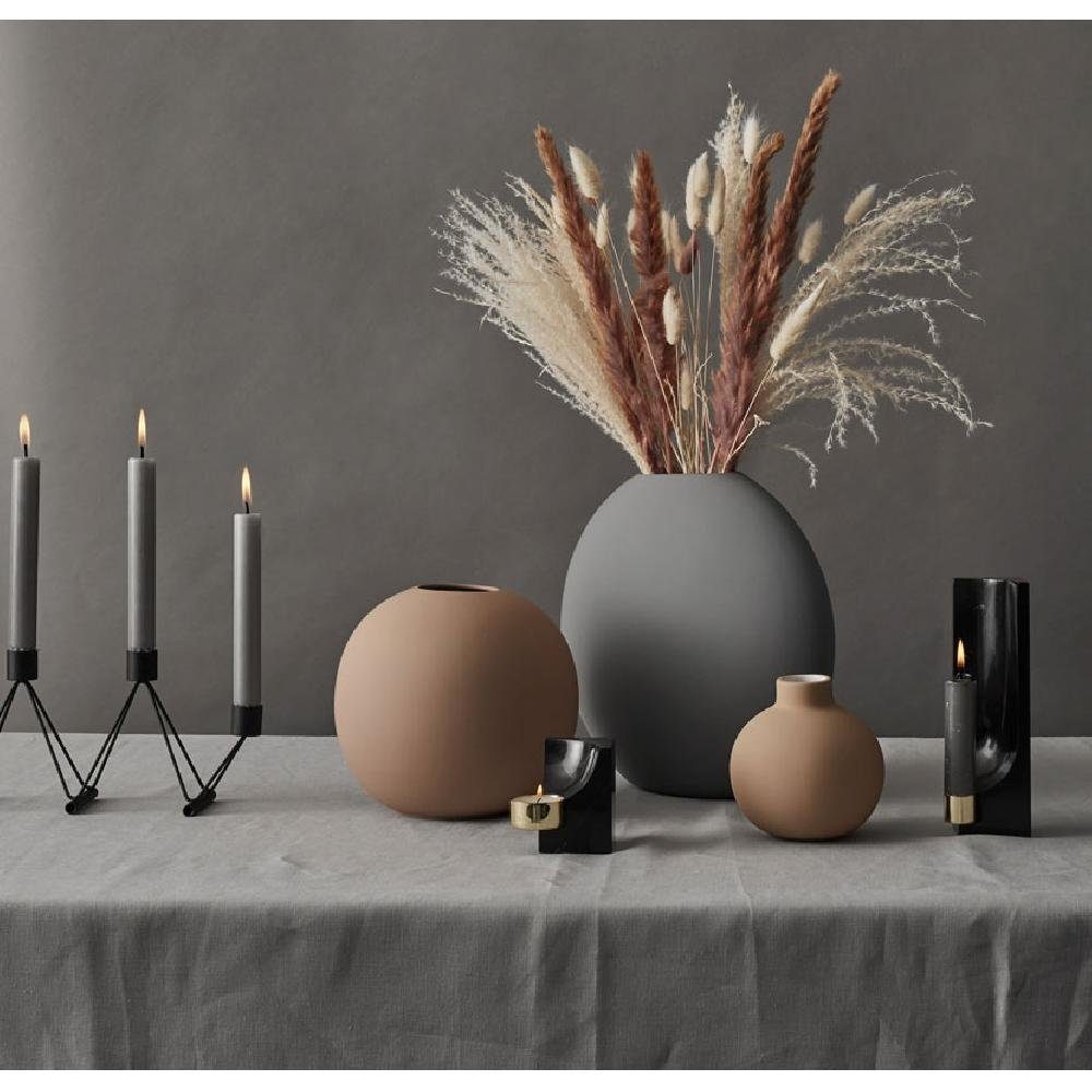 Cooee Design Kerzenhalter Kerzenleuchter Black Candle Quarter Nero Marmor Marquina