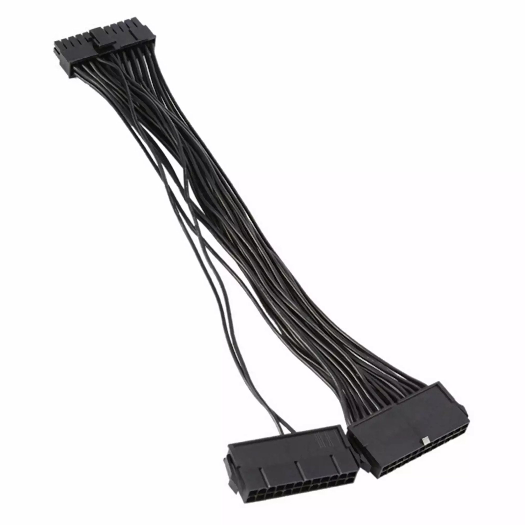 Bolwins C41 24pin Dual PSU Mainboard Netzteil PC Verlängerungskabel Adapter Computer-Kabel, 24-Pin ATX Stecker, 24-Pin ATX Buchse (30 cm), Dual-PSU-Unterstützung, einfache Installation