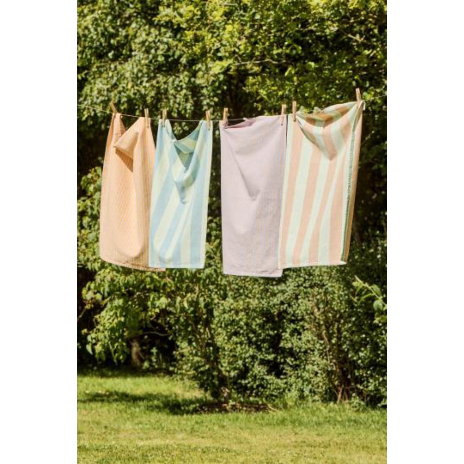 Ib Laursen Geschirrtuch Ib Laursen Geschirrtuch Linea Mustard gestreift schmal (50x70cm)