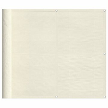 vidaXL Seitenmarkise Balkon-Sichtschutz Creme 90x800 cm 100 Polyester-Oxford
