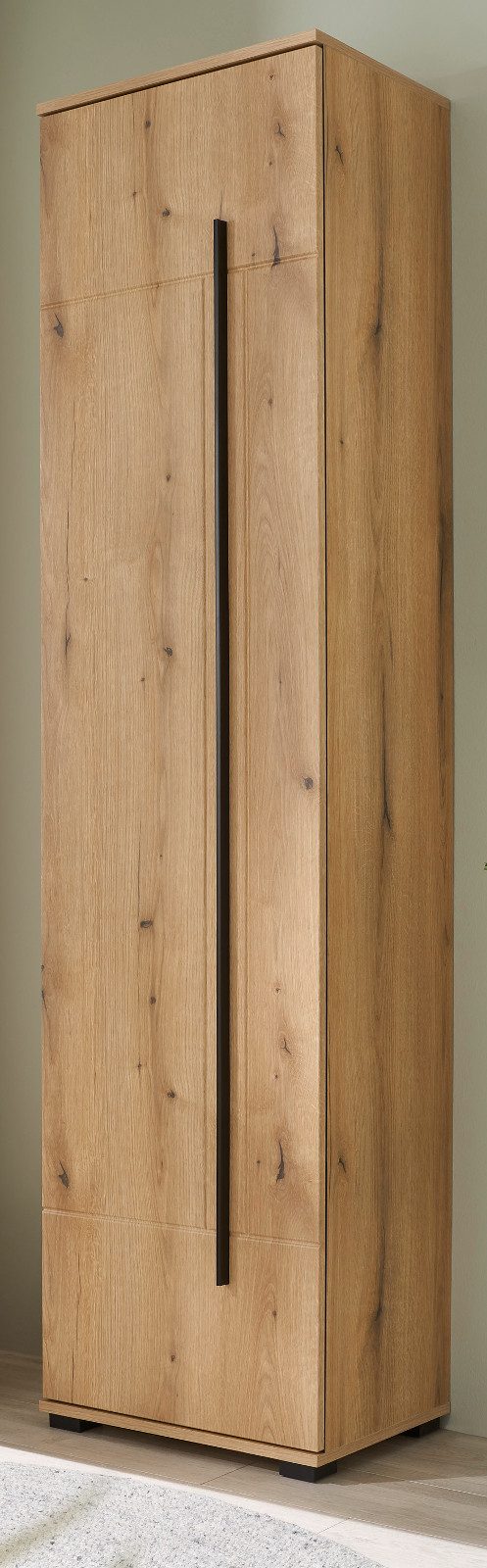 Furn.Design Schuhschrank Design-D (Flur- und Mehrzweckschrank in Evoke Eiche, 50 x 200 cm) mit viel Stauraum