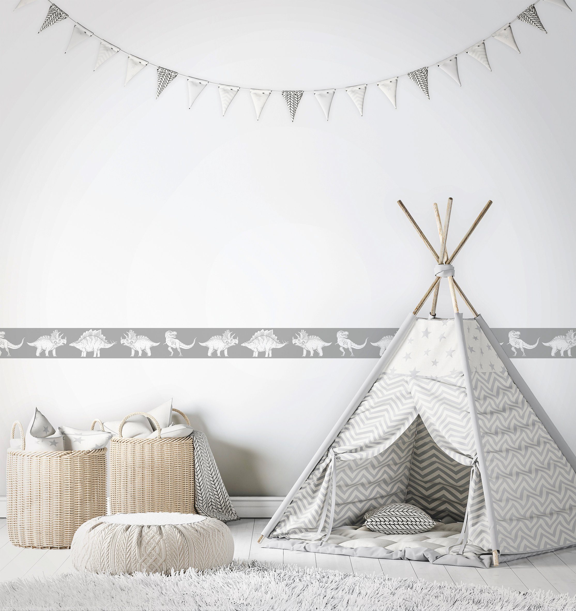 Marburg Kindertapete, matt, Motiv, (1 St), Tiere, moderne Tapete für Wohnzimmer Schlafzimmer Küche