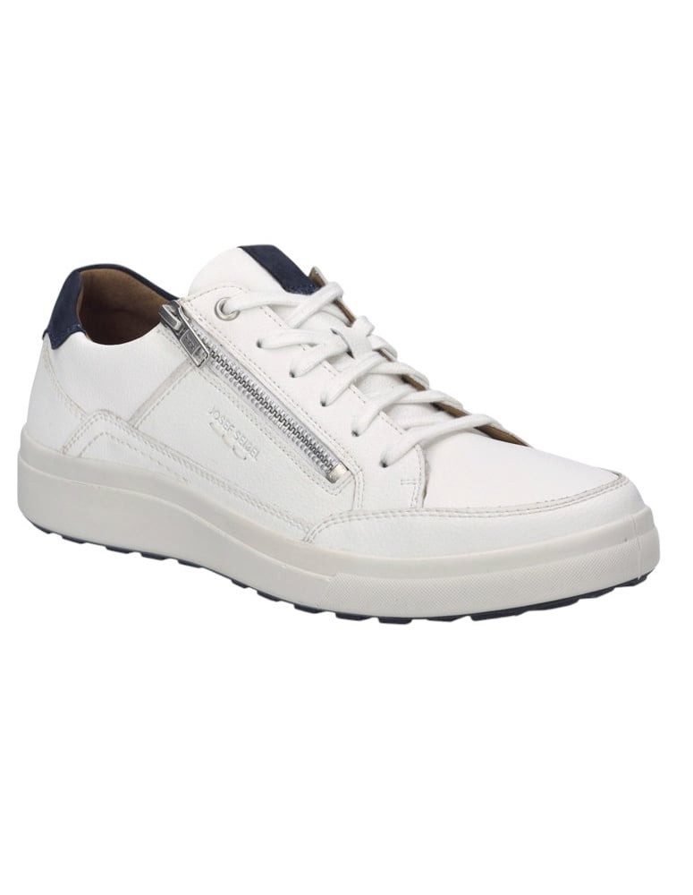 Josef Seibel Maddox 07 (Leder) weiss/dunkelblau Herren Sneaker günstig online kaufen