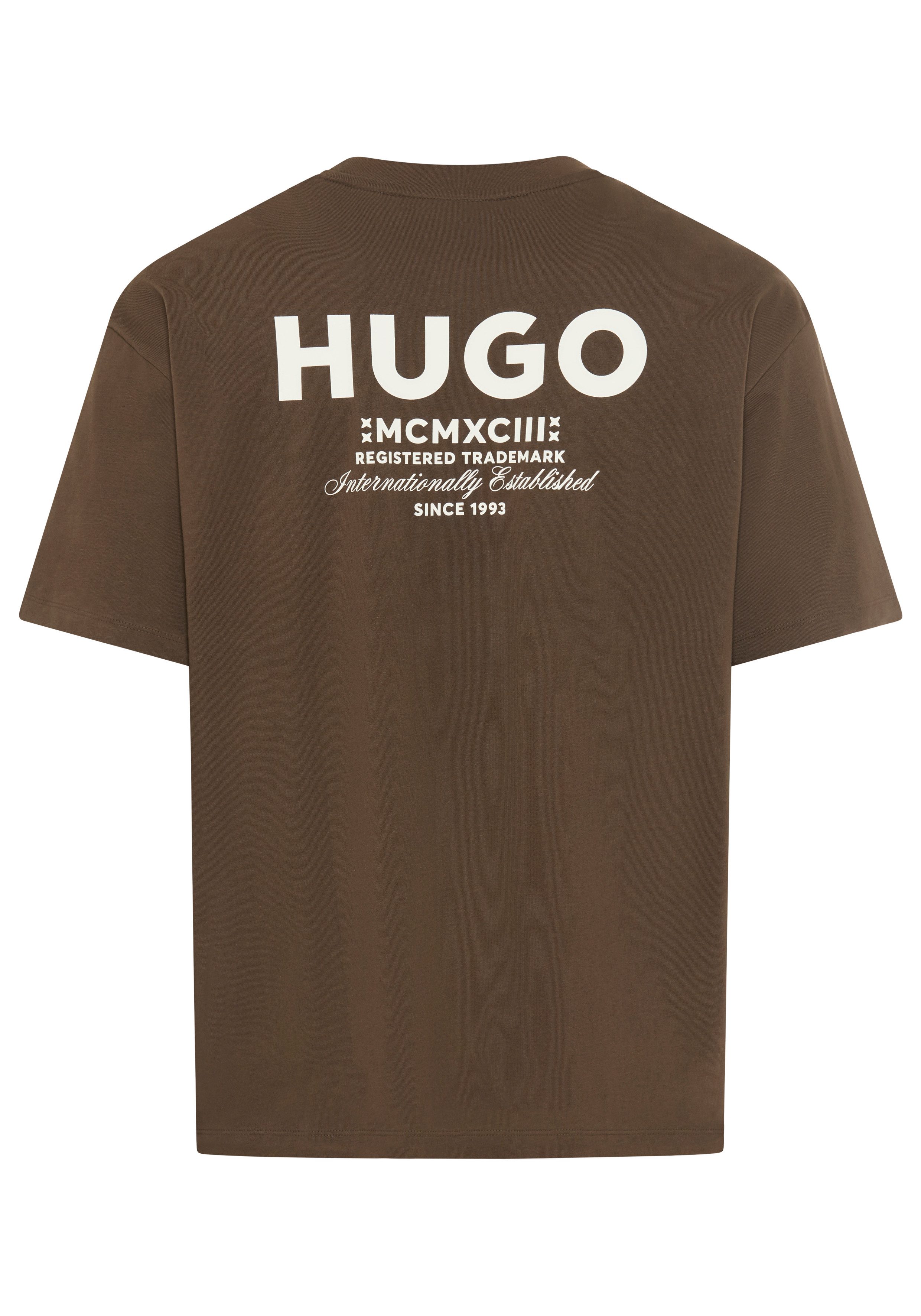 HUGO Blue T-Shirt Nalono mit Logodruck, günstig online kaufen