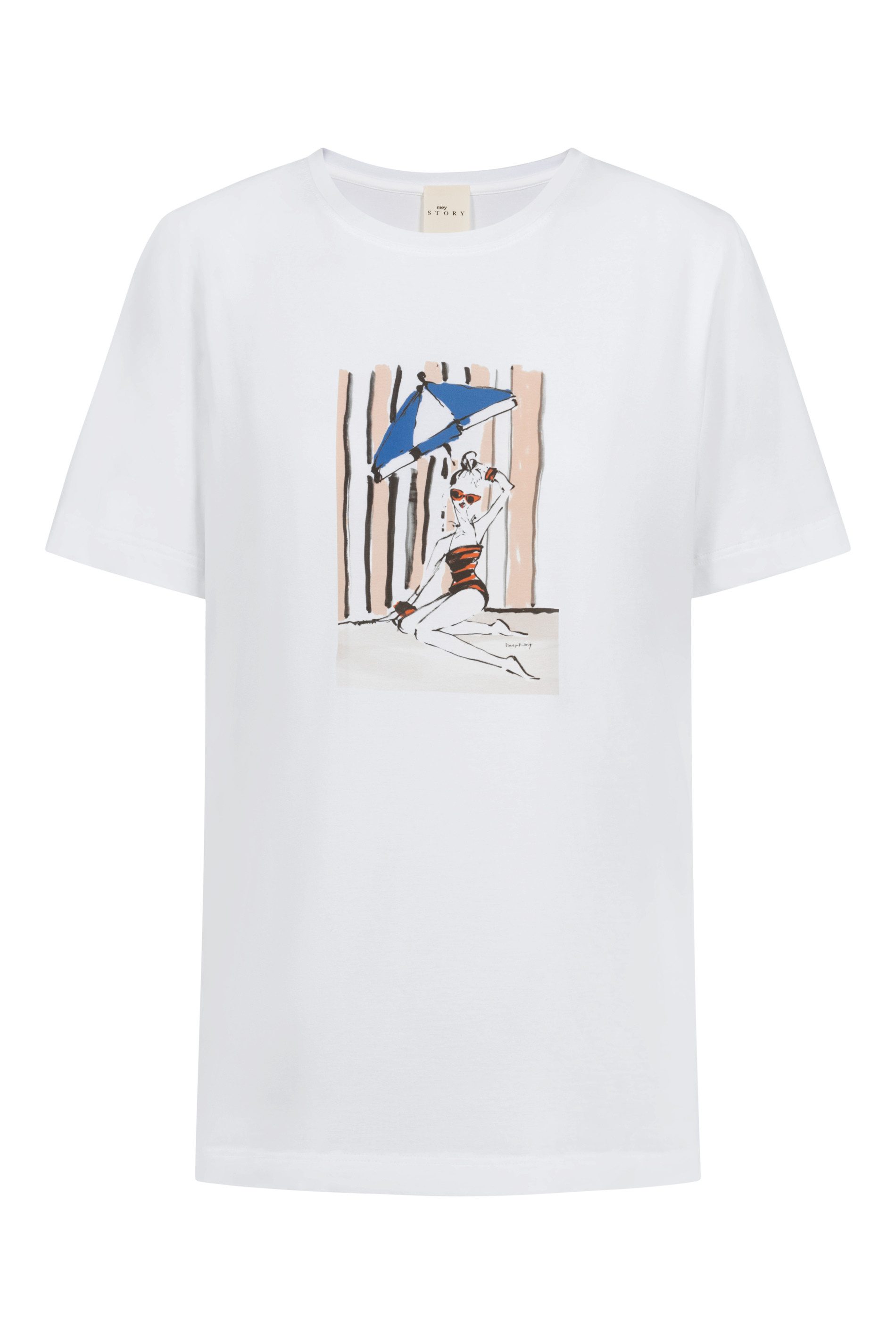 Mey T-Shirt Mey T-Shirt Serie Sotto L'ombrellino mit Print (1-tlg)