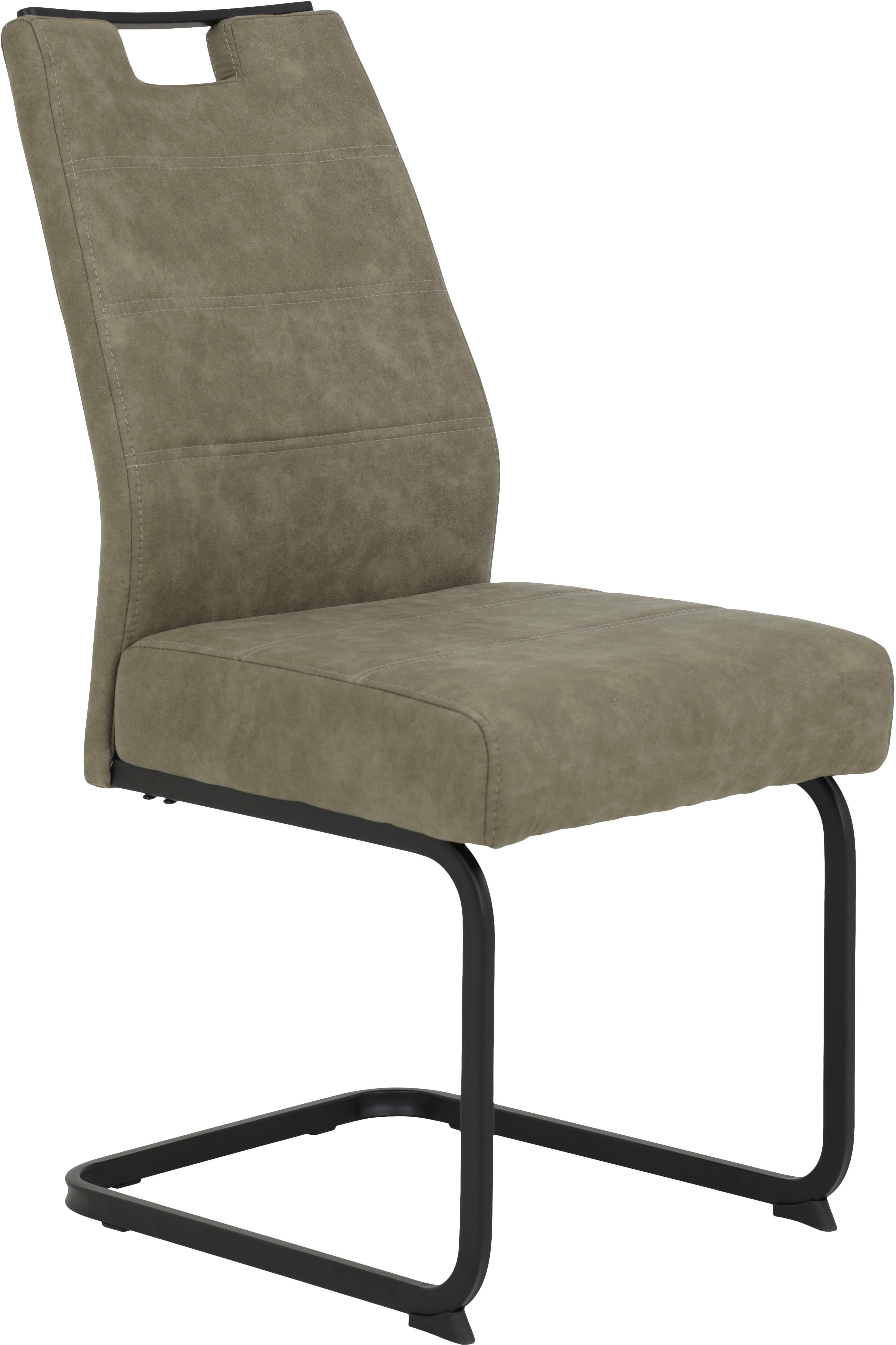 HELA Freischwinger KERTIN (Set, 2 St), XL Sitzbreite, Griff, Federkorb, 140kg belastbar