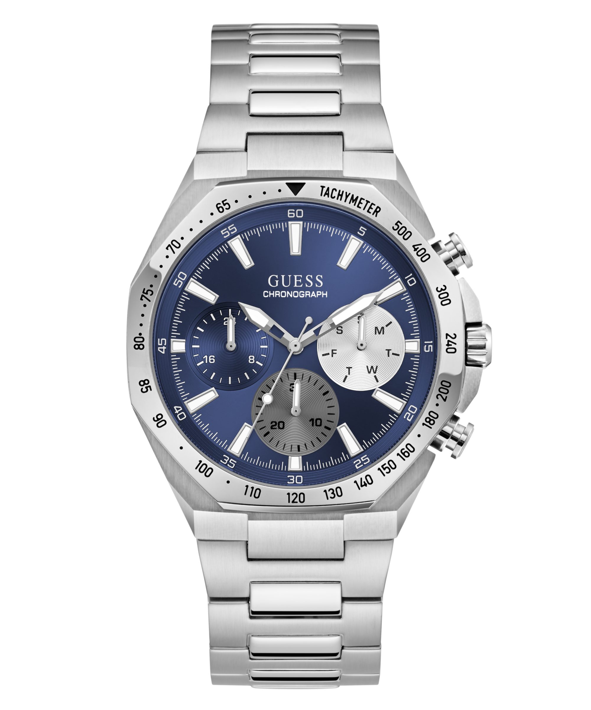 Guess Multifunktionsuhr BLAKE GW1122G1, Quarzuhr, Armbanduhr, Herrenuhr, Edelstahlarmband, analog, Tag
