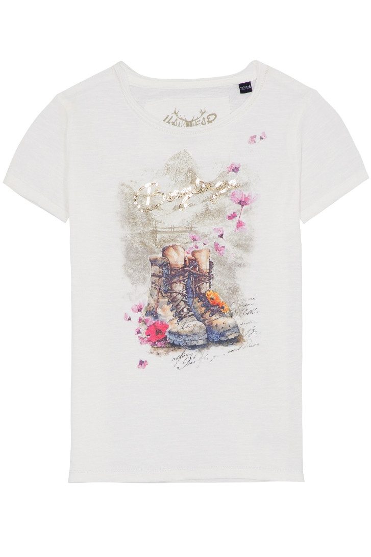 Trachtenbluse Trachtenshirt Kind - FAYETTA KIDS - offwhite