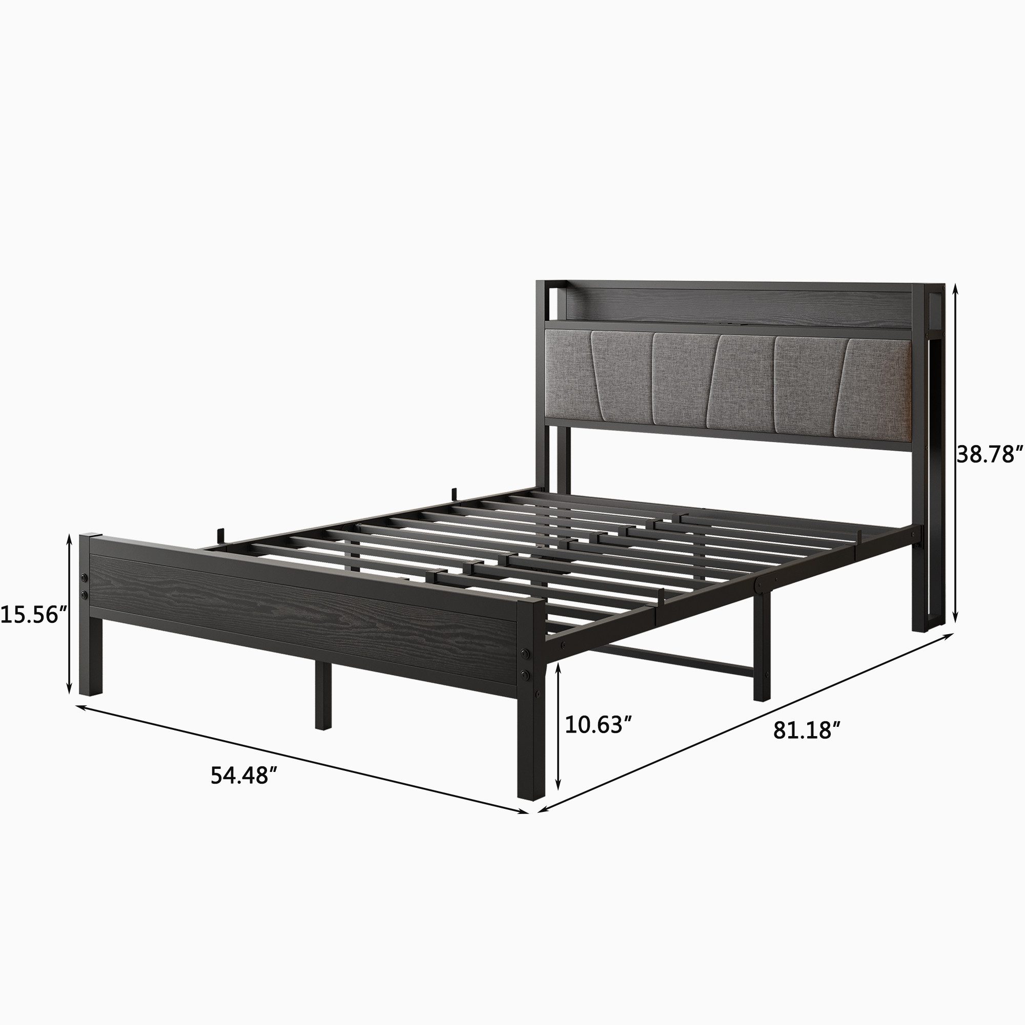 HAUSS SPOLE Metallbett Stauraum-Kopfteil mit Steckdose, günstig online kaufen