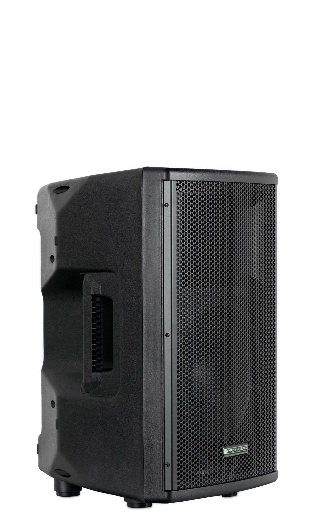 Pronomic E-210 MA - Aktive 2-Wege Box - Leistung: 100 Watt (RMS) - 10"  Woofer + 1,0" Kompressions-Treiber - Bluetooth-Empfänger und MP3-Player mit  USB/SD - Monitorschräge Lautsprecher (100 W, Strapazierfähiges  Kunststoff-Gehäuse mit Monitorschräge)