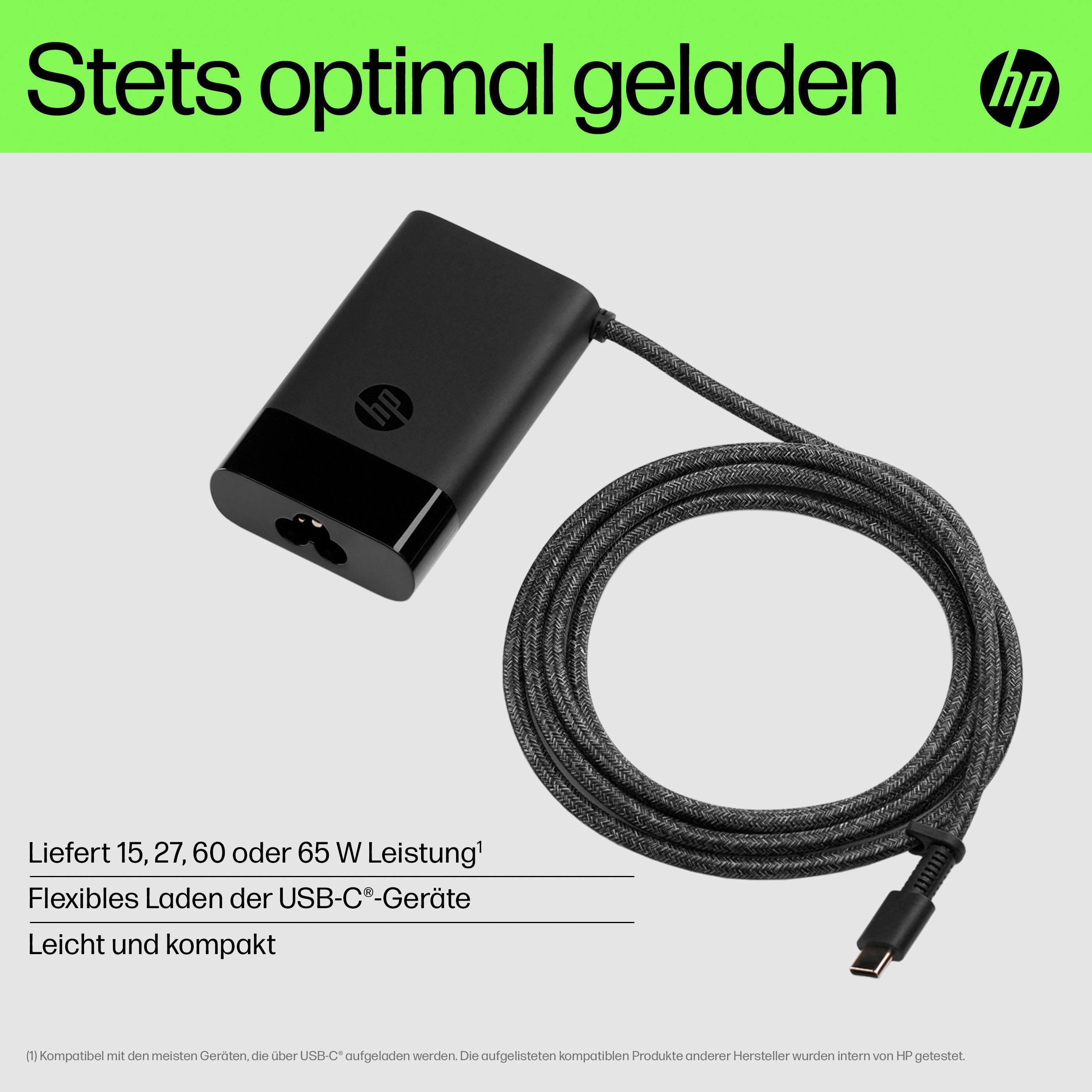 HP 65W USB-C Laptop Charger Notebook-Ladegerät (1-tlg)