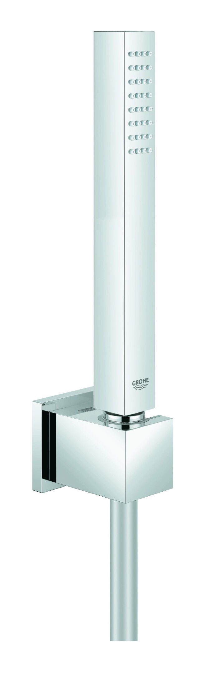 Strahlart Cube 1 Euphoria Chrom Wandhalterset - Grohe Stick, Handbrause