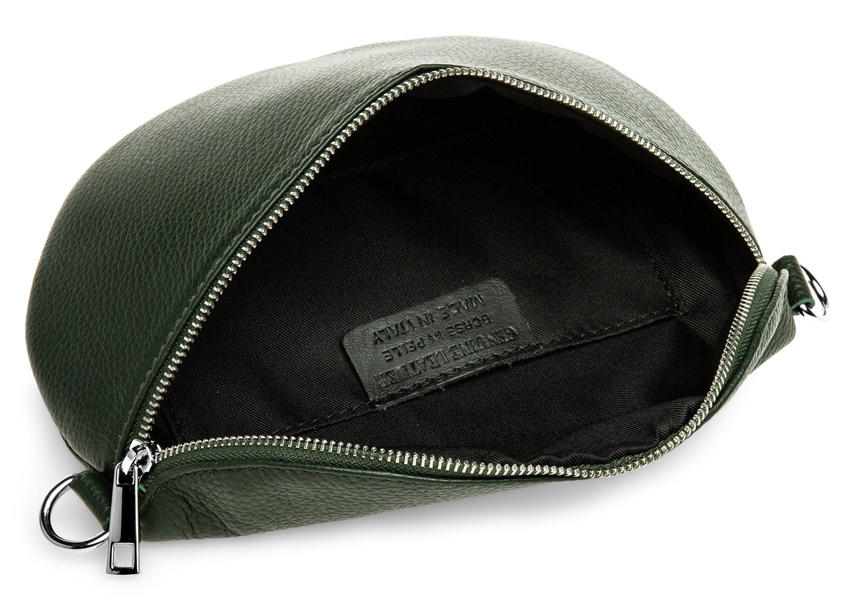 Caspar Gürteltasche Mittelgroße Leder Cross Body Gürteltasche -CLASSIC LINE- Modell No.799, leicht, robust & unempfindlich - 100% Echtleder - Handmade in Italy