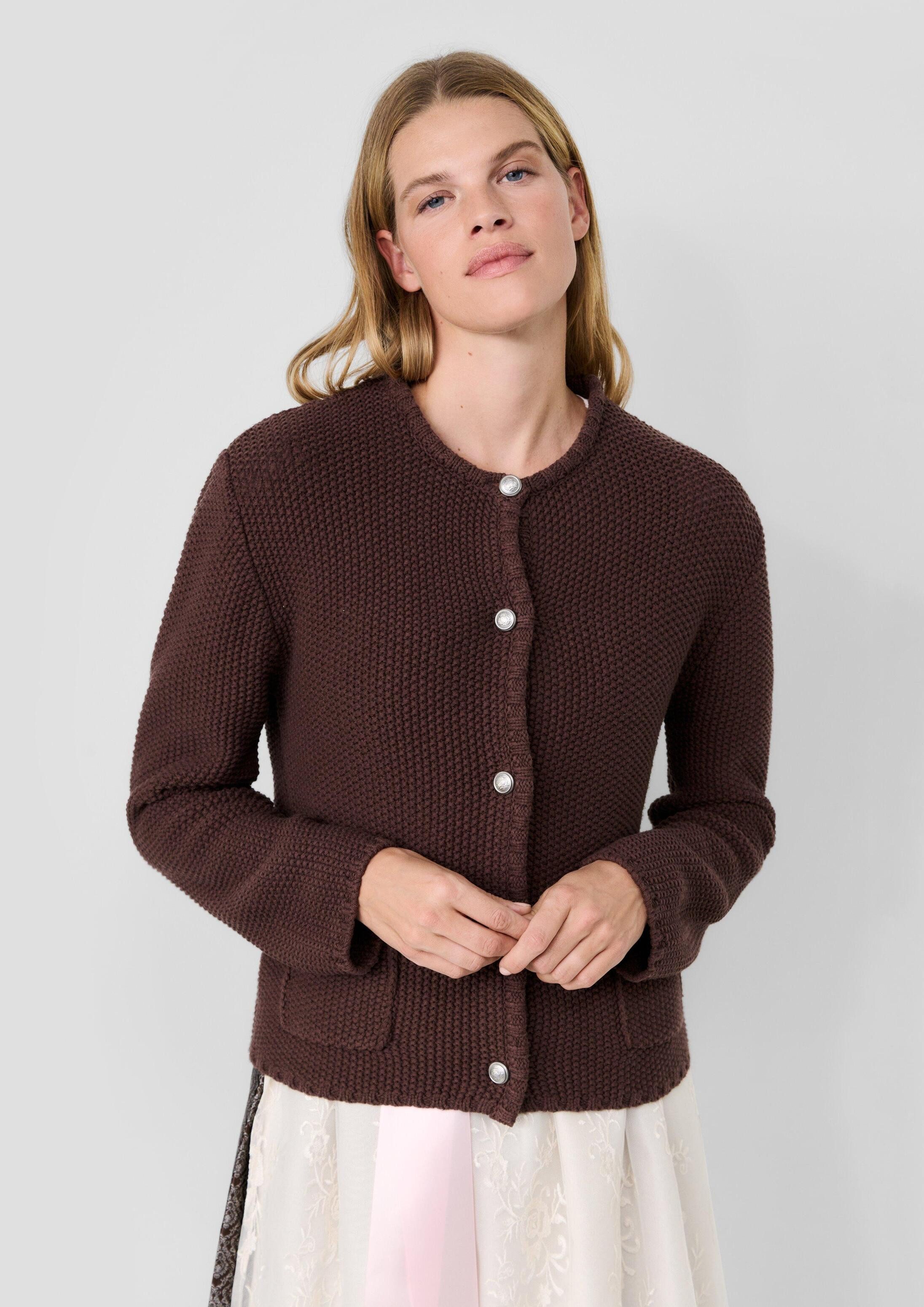 s.Oliver Cardigan Strickjacke Trachtenstrickjacke