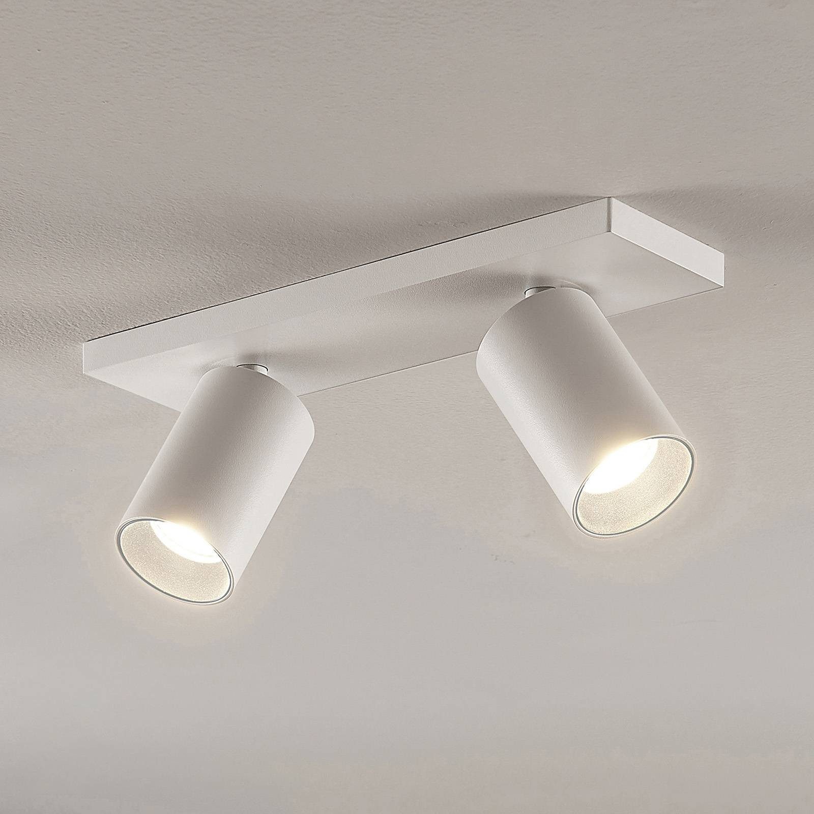 Arcchio Deckenstrahler Brinja, Metall, Weiß IP20, 2 x 8 W LED
