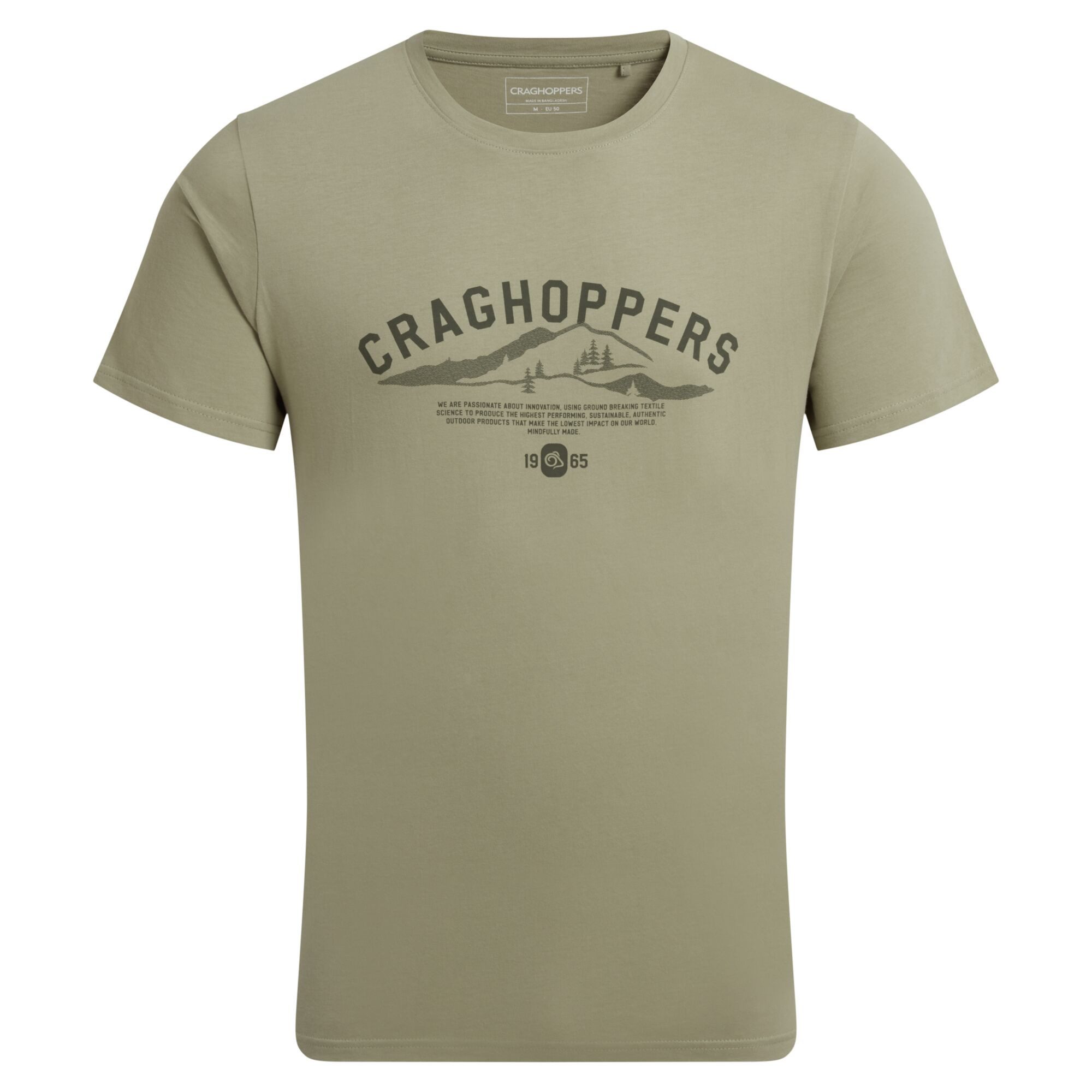 Craghoppers T-Shirt Craghoppers - Lucent LOGO T-Shirt aus Bio Baumwolle, green
