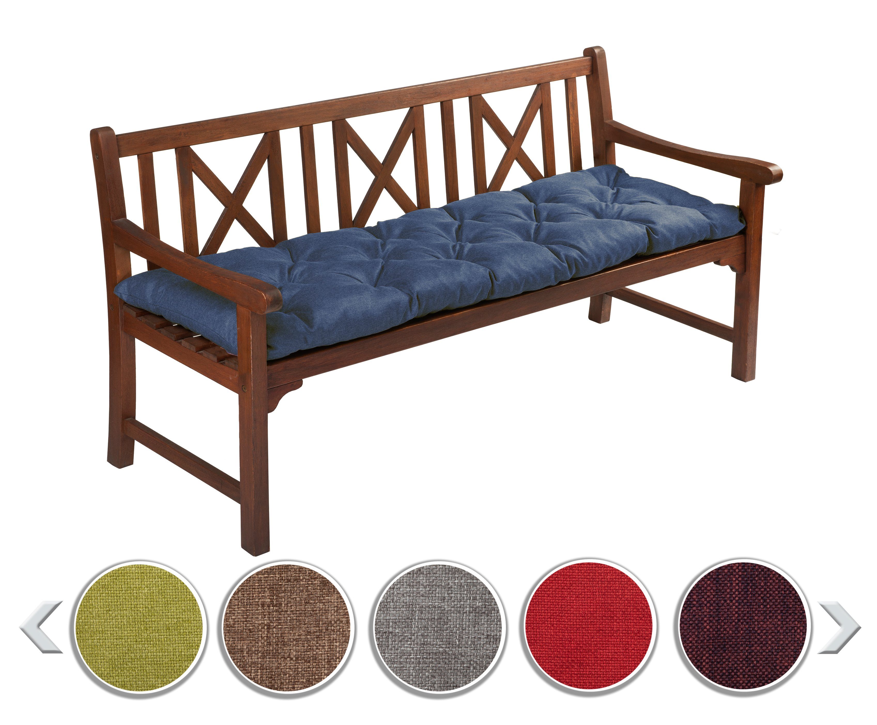 sunnypillow Bankauflage Bankauflage Stuhlkissen viele Farben und Größen zur Auswahl