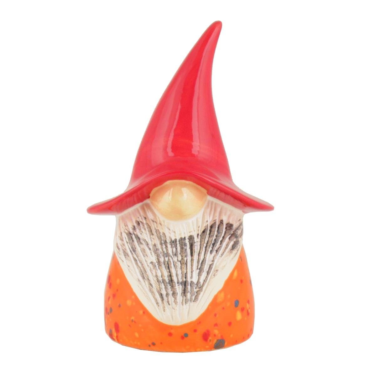 Tangoo Gartenfigur Tangoo Keramik-Wichtel orange gesprenkelt, (Stück)