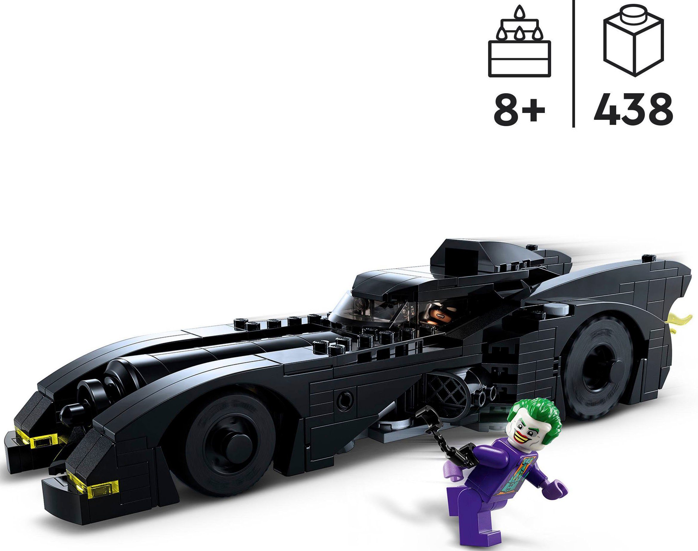 verfolgt Joker den Europe Made in Batman, LEGO® St), Batmobile: (438 LEGO® Konstruktionsspielsteine Batman (76224),