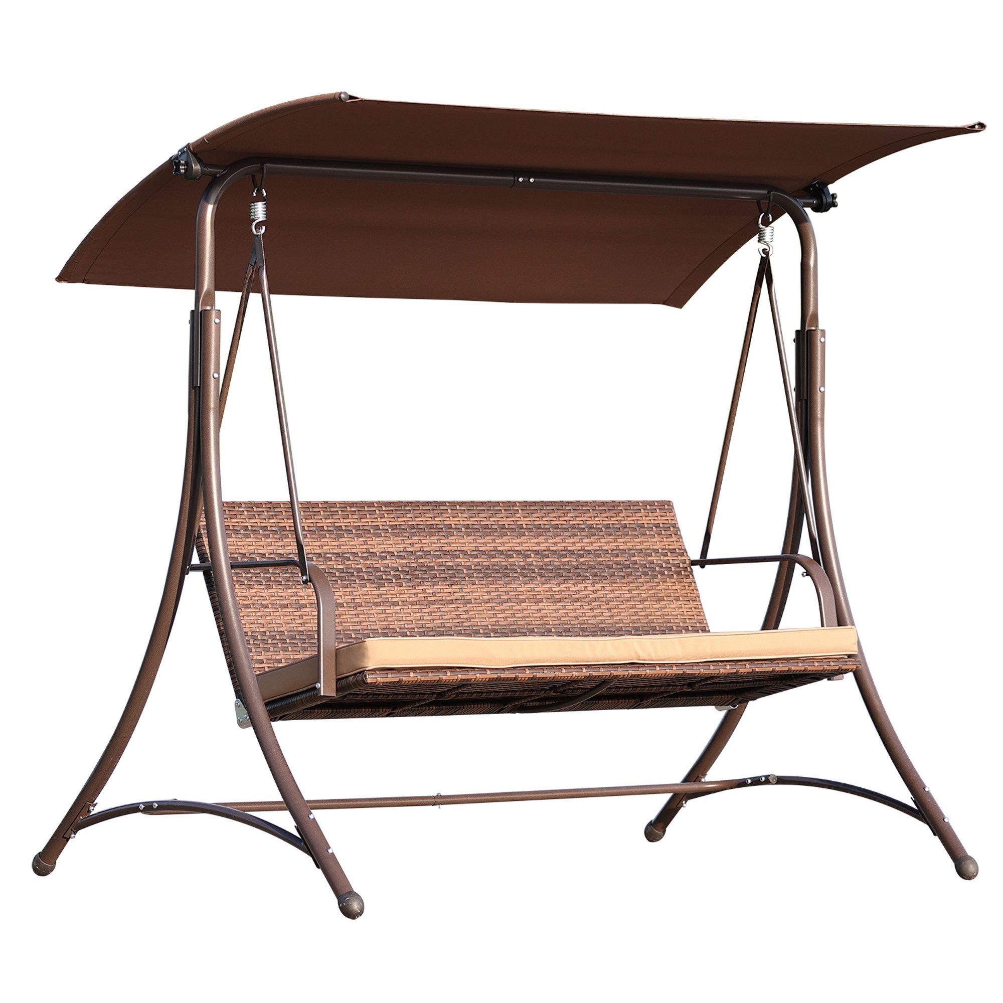 Angel Living Hollywoodschaukel Gartenschaukel Rattan 3 günstig online kaufen