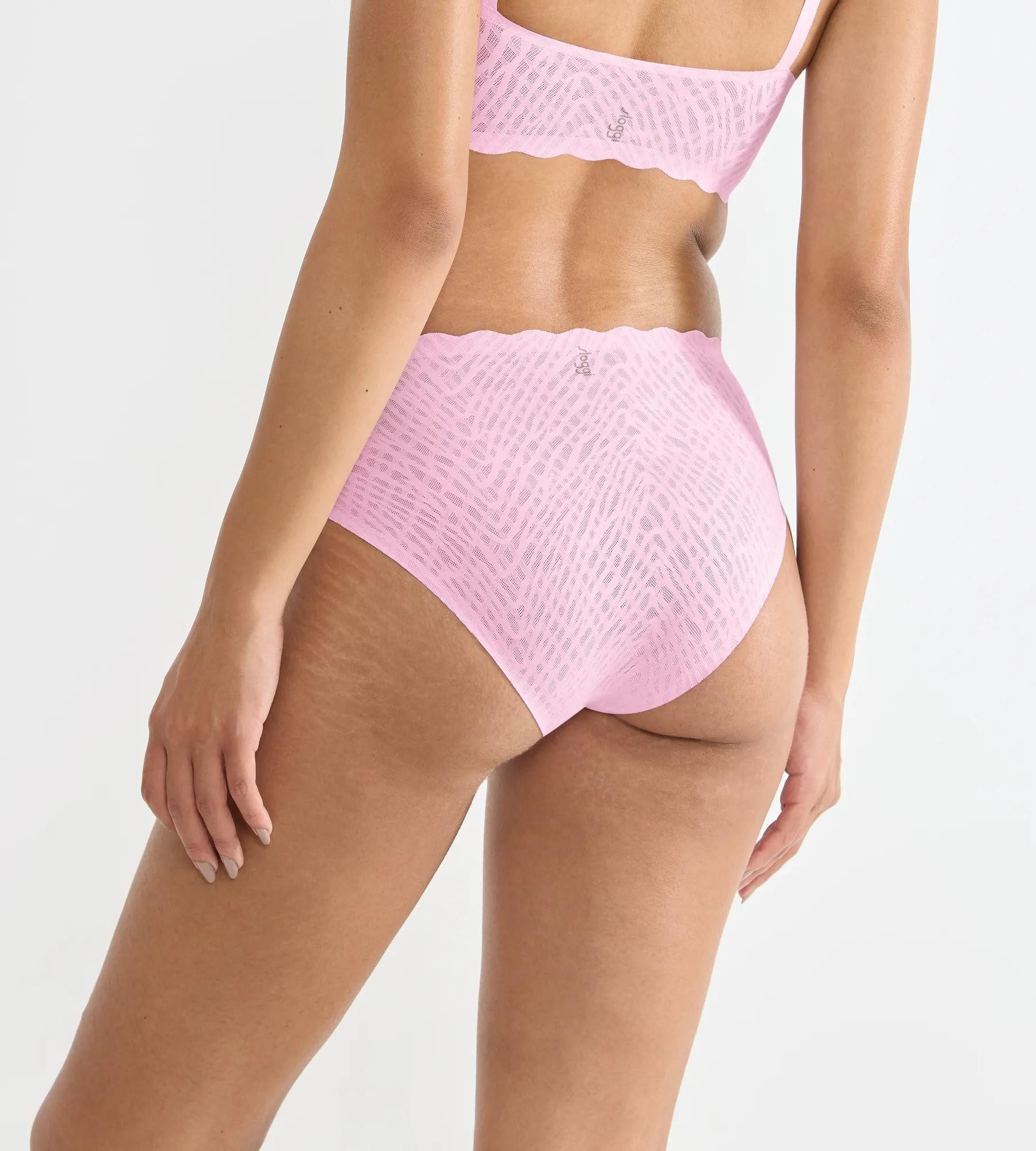 sloggi Slip ZERO Feel Bliss unsichtbar, mit Spitzenoptik, mit hohem Beinausschnitt