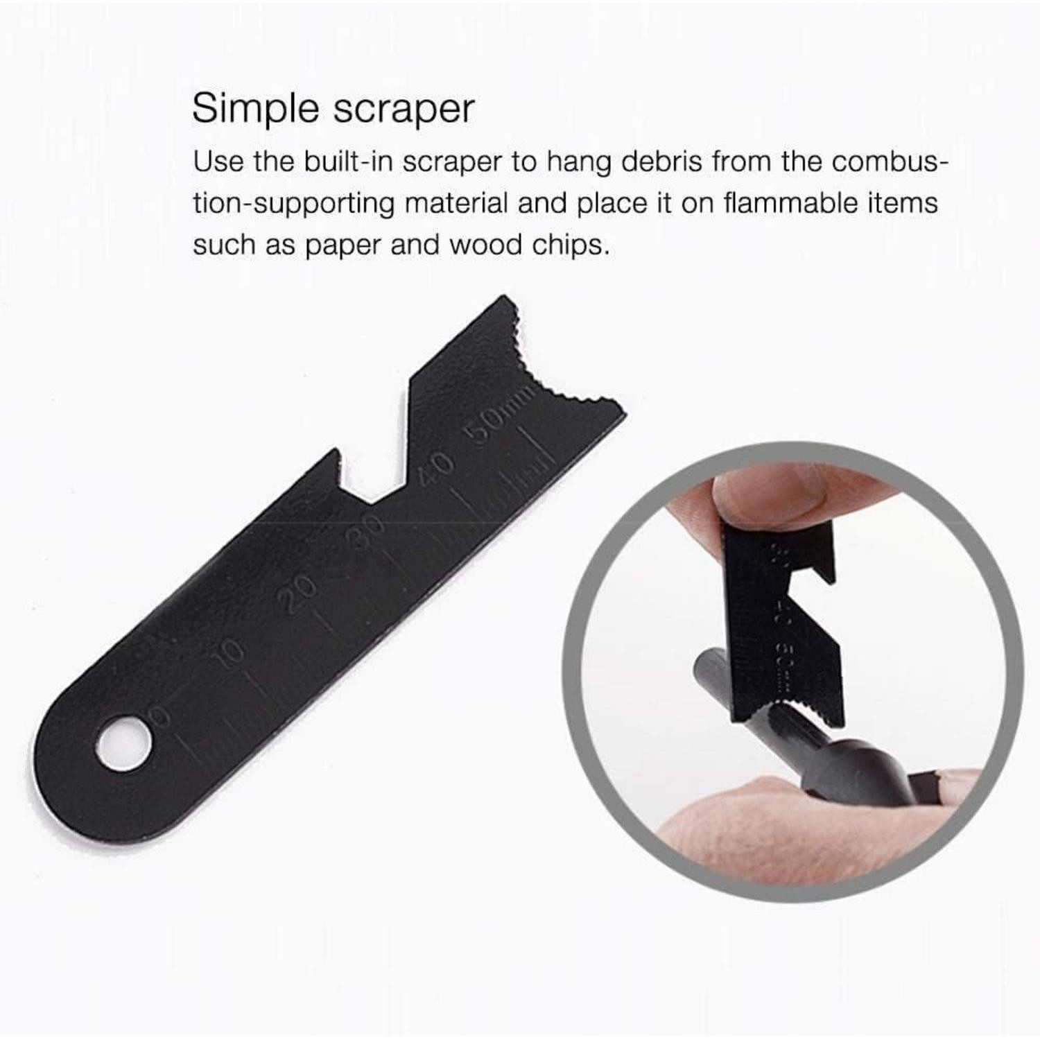 LNGJIN Stabanzünder 2 Stücke Feuerstarter Magnesium Camping Outdoor Survival