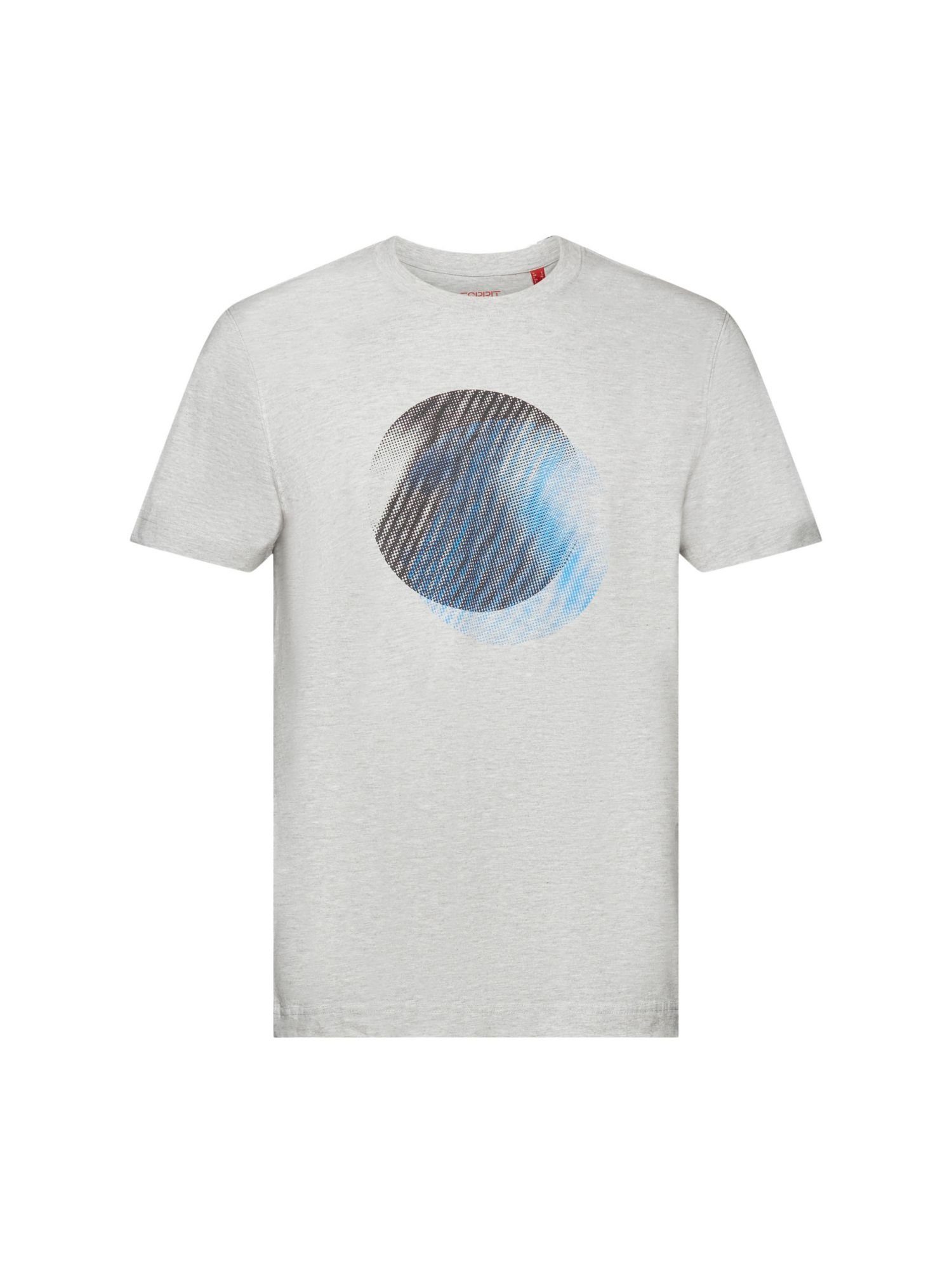 Esprit T-Shirt Rundhals-T-Shirt mit Print vorne (1-tlg)