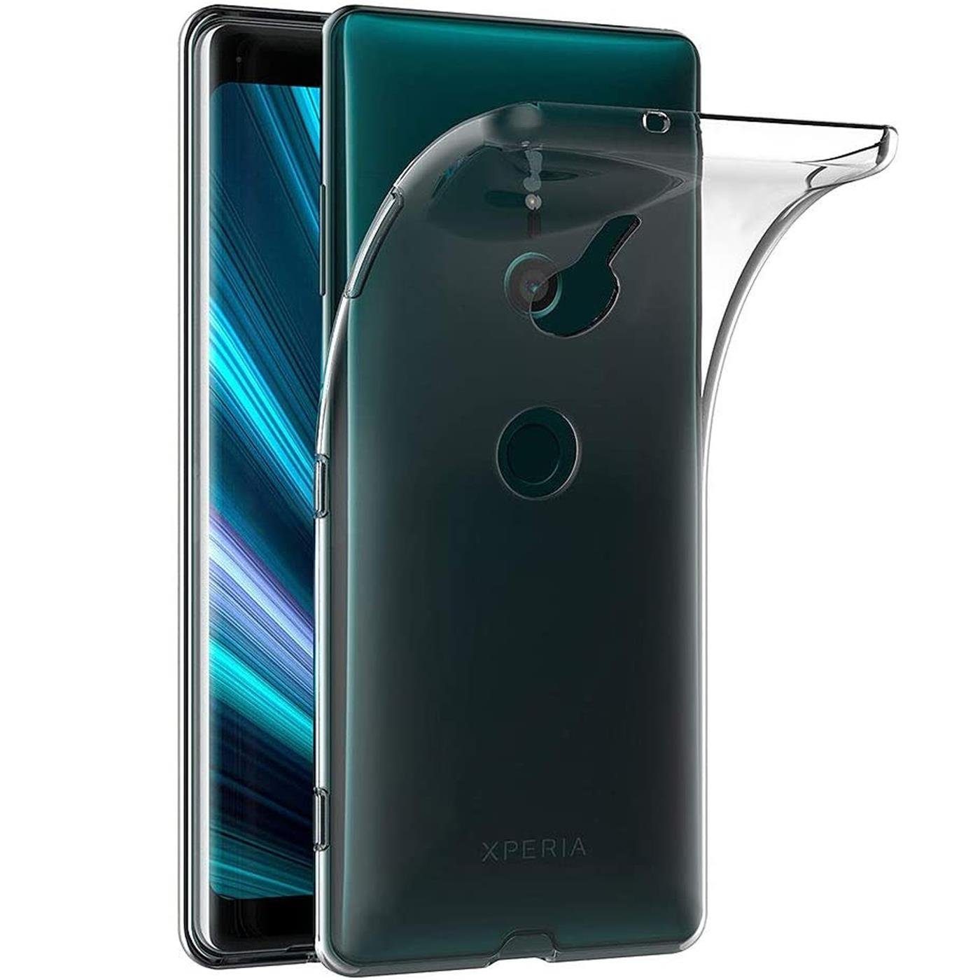 CoolGadget Handyhülle Transparent Ultra Slim Case für Sony Xperia XZ3 6 Zoll, Silikon Hülle Dünne Schutzhülle für Sony XZ3 Hülle