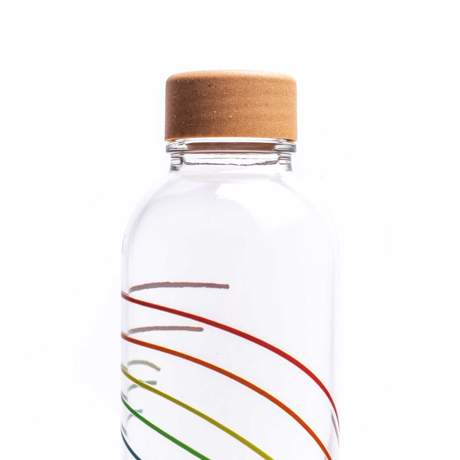 CARRY yogabox GLAS, RAINBOW produziert 0.7 Regional Trinkflasche l