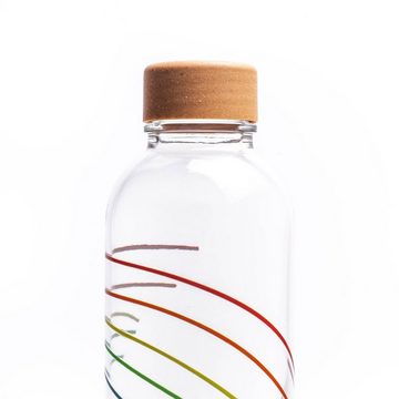 Trinkflasche CARRY 0.7 l RAINBOW GLAS, Regional produziert