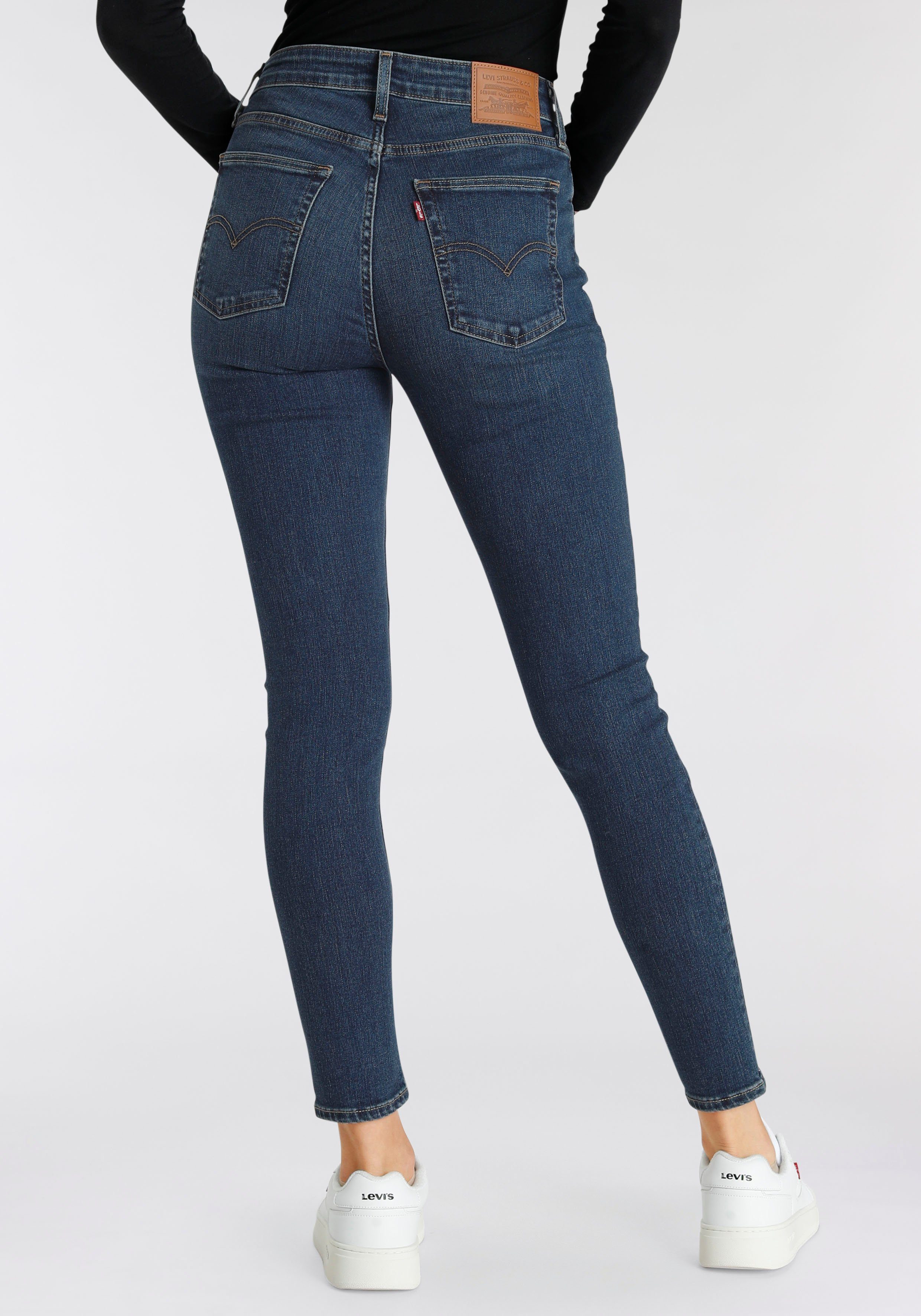 Levi's® Skinny-fit-Jeans in dark worn Bund indigo High mit 721 rise skinny hohem