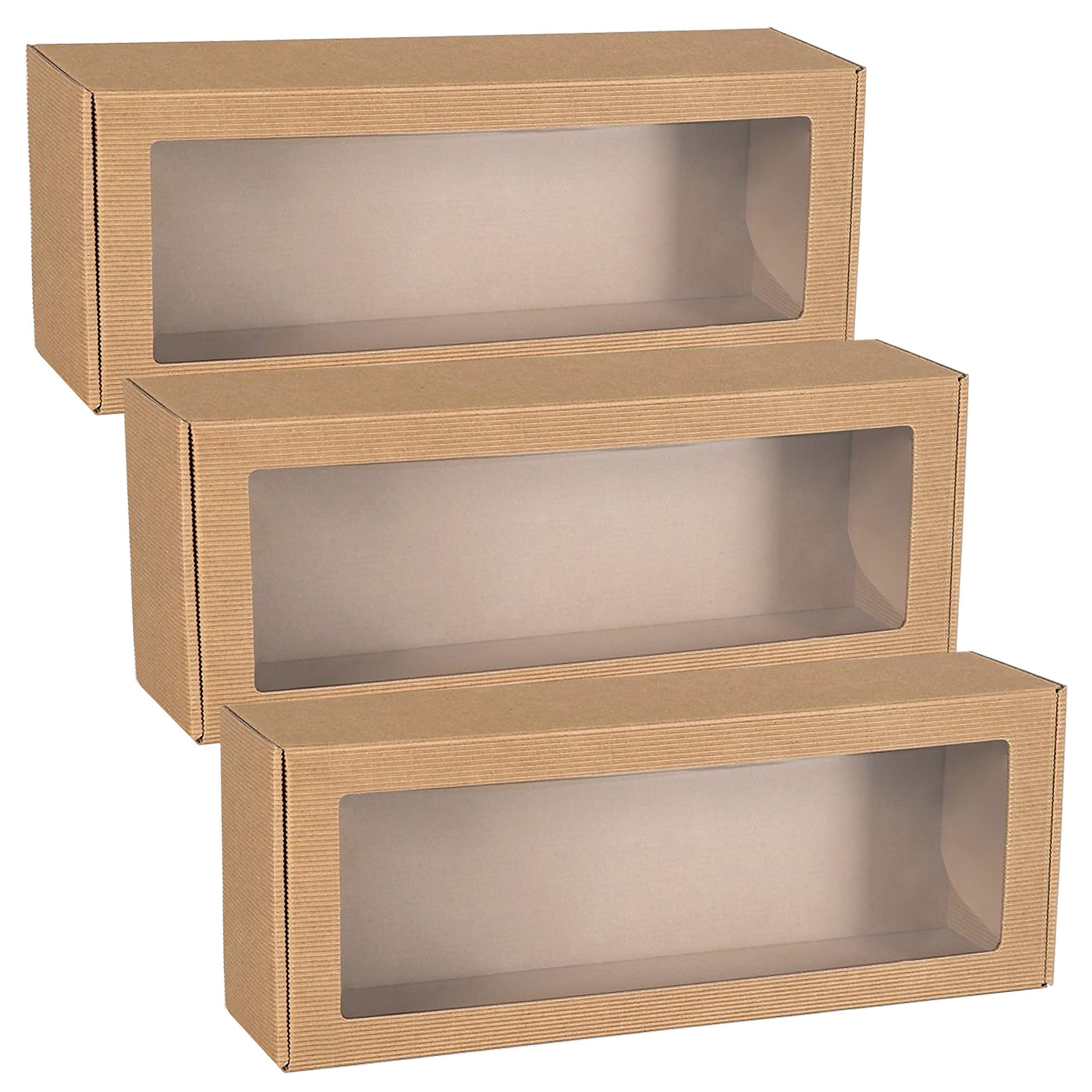 Sarcia.eu Geschenkbox Rechteckige Schachtel mit Sichtfenster, Geschenkbox 4 günstig online kaufen