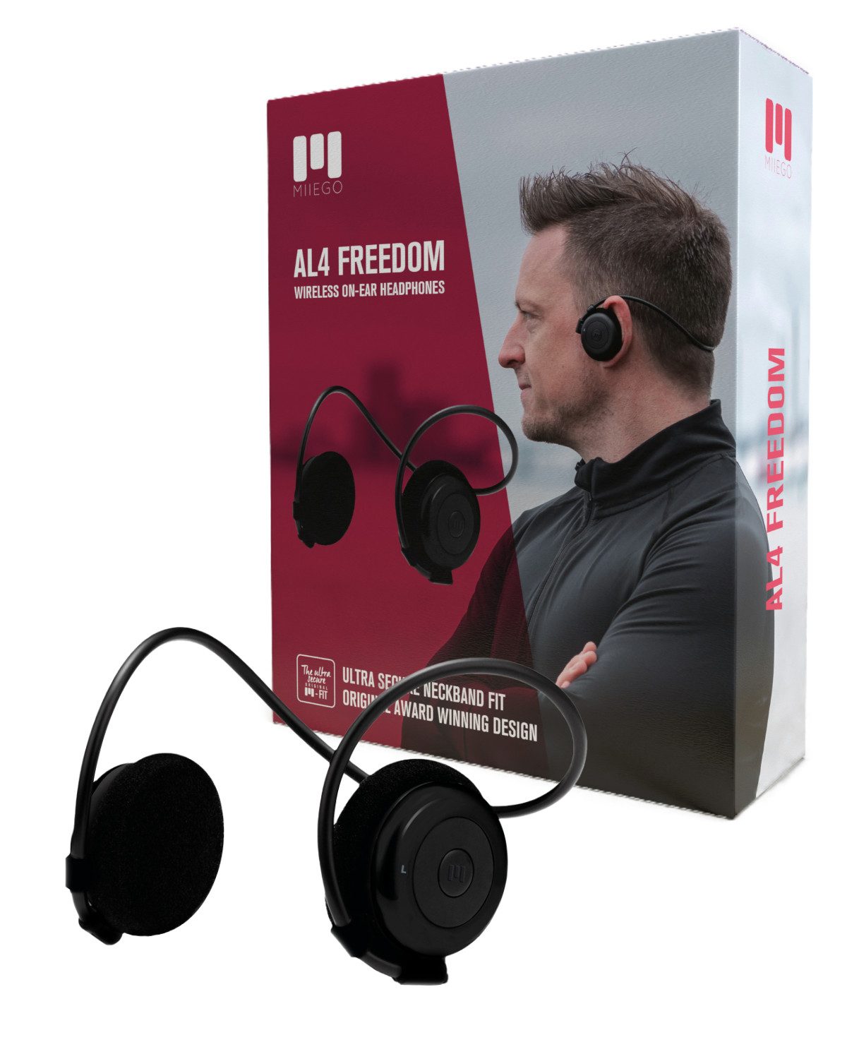 MIIEGO AL4 FREEDOM Sport-Kopfhörer (Siri, Google Assistant, Bluetooth, IPX6 wasserfest)