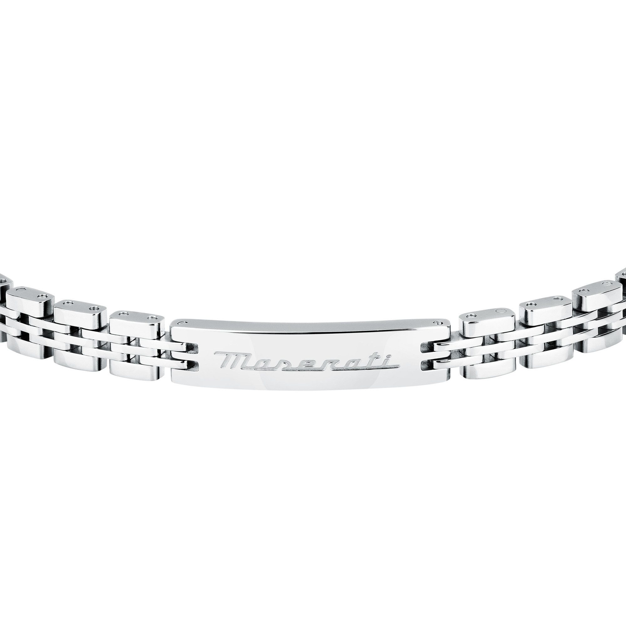 MASERATI Edelstahlarmband Herren-Armband JM424AVD65 – poliert, 21,5 cm, Klappverschluss
