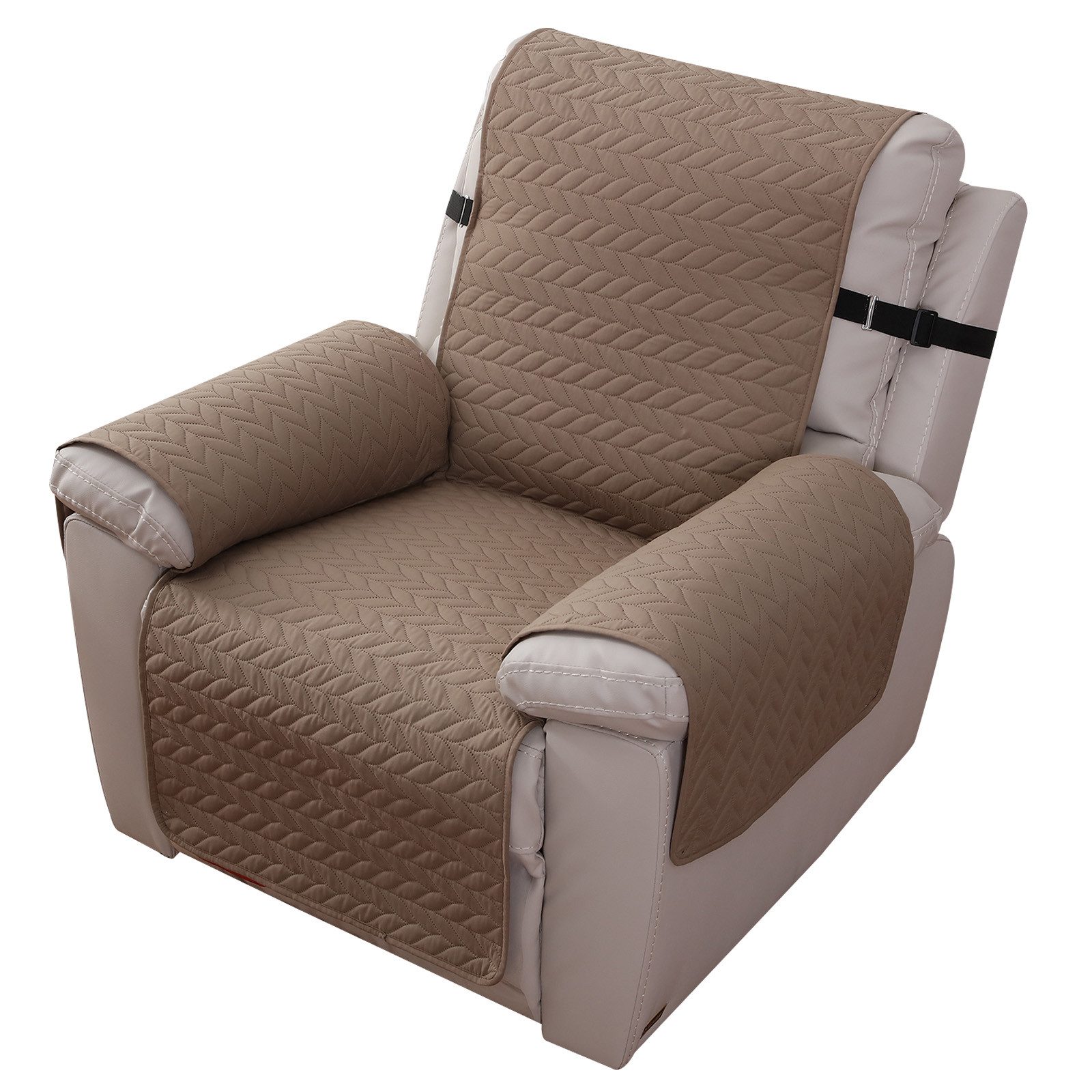 BTTO Sesselschoner Sofahusse Sesselschoner Fernsehsessel 1- Sitzer, Wasserdicht,3 Farben, mit Armlehnen,Silikon Anti-Rutsch